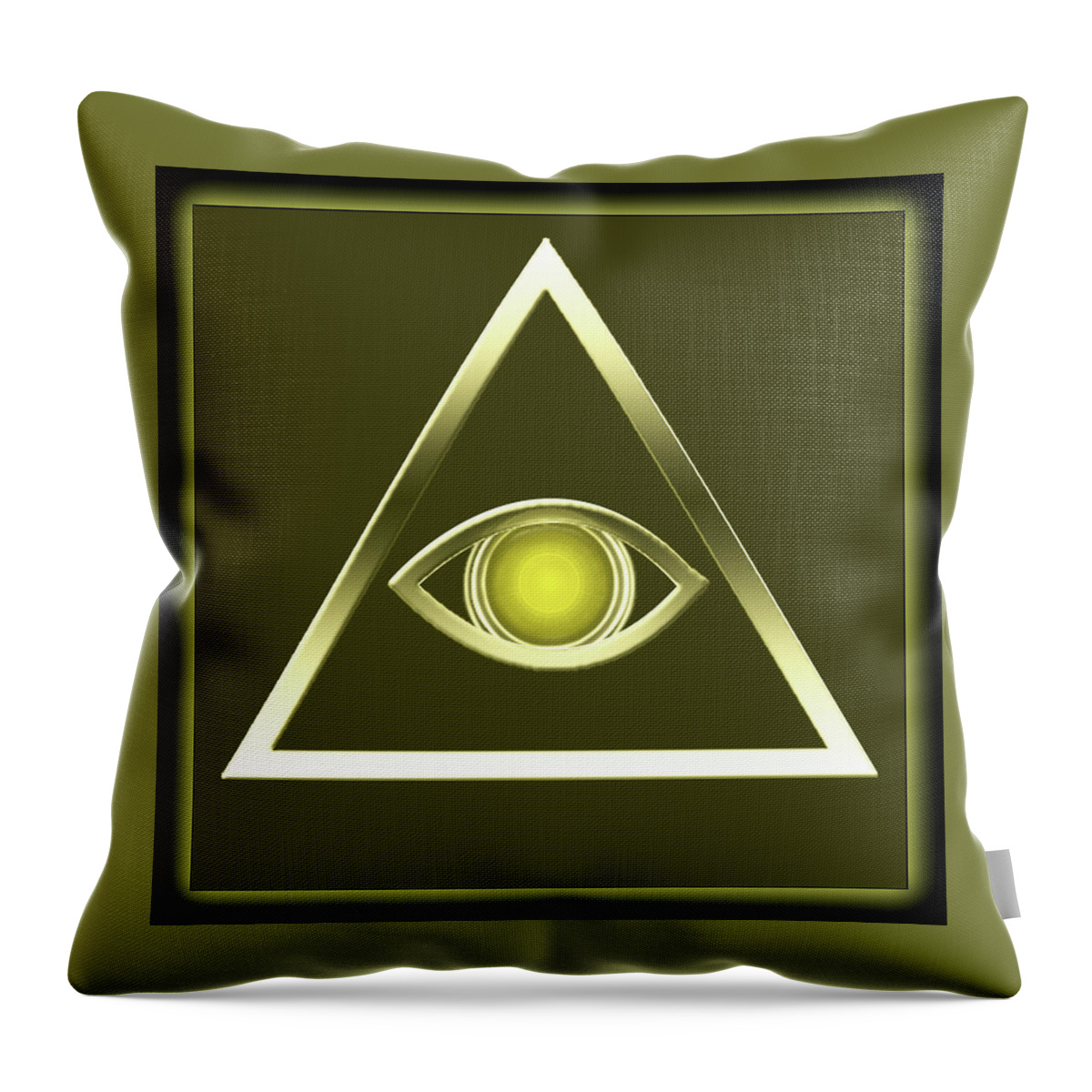 Hal Throw Pillow featuring the digital art Halcon V1e by Wunderle