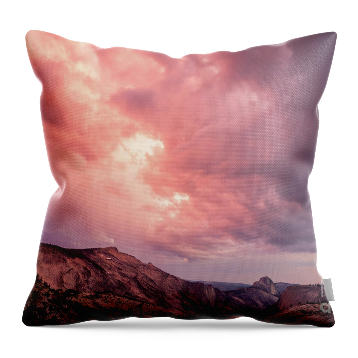 Half Dome Throw Pillow featuring the photograph Half Dome from Olmsted Point by Olivier Steiner