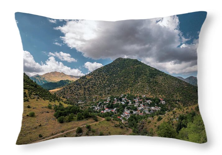 Haliki Throw Pillow featuring the photograph Haliki by Elias Pentikis