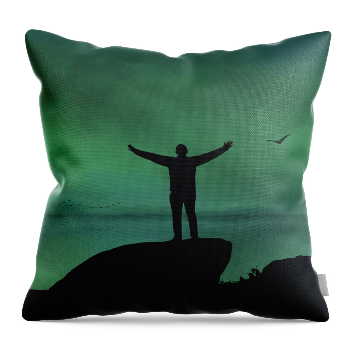 Hallelujah Throw Pillow featuring the photograph Hallelujah by Andrea Kollo