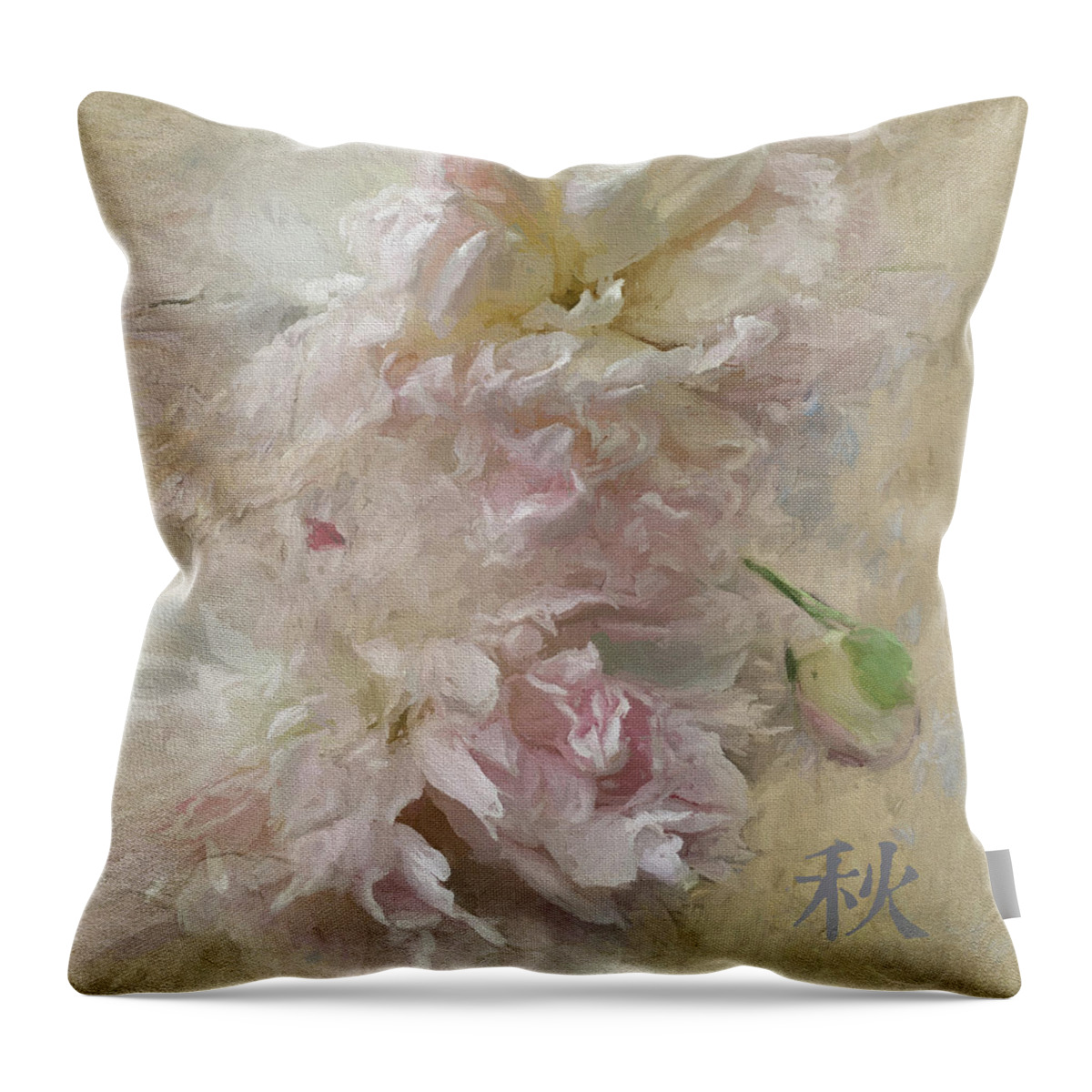 Floral Throw Pillow featuring the photograph Hana by Karen Lynch