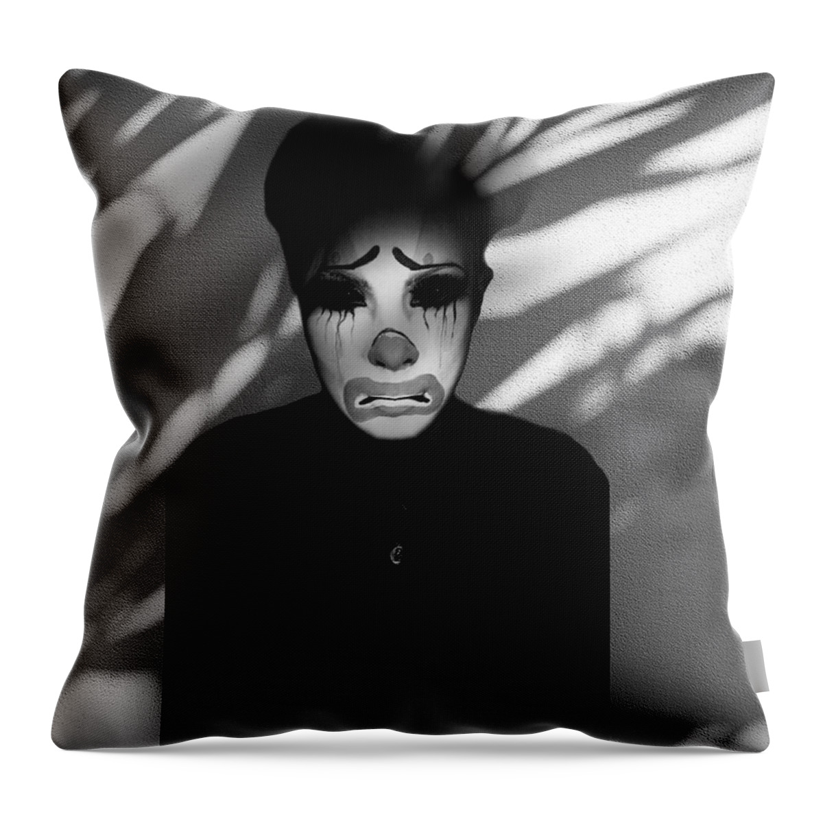 Clown Throw Pillow featuring the digital art Happy Clown by Tanja Leuenberger
