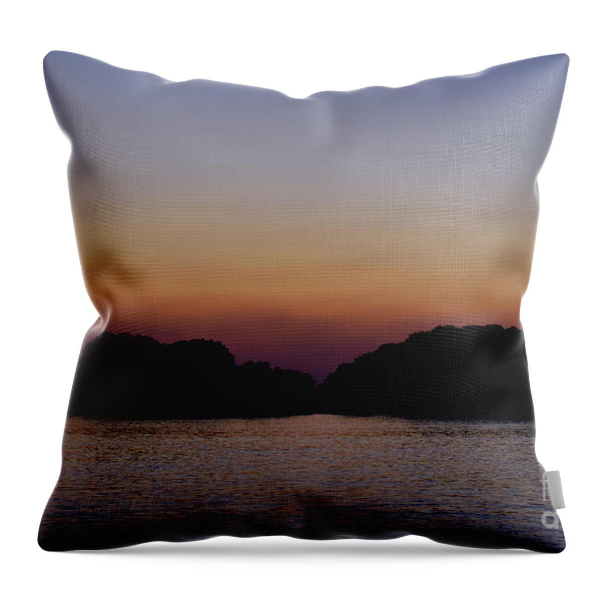 Harmony Throw Pillow featuring the photograph Harmony And Peace of Sunset by Leonida Arte