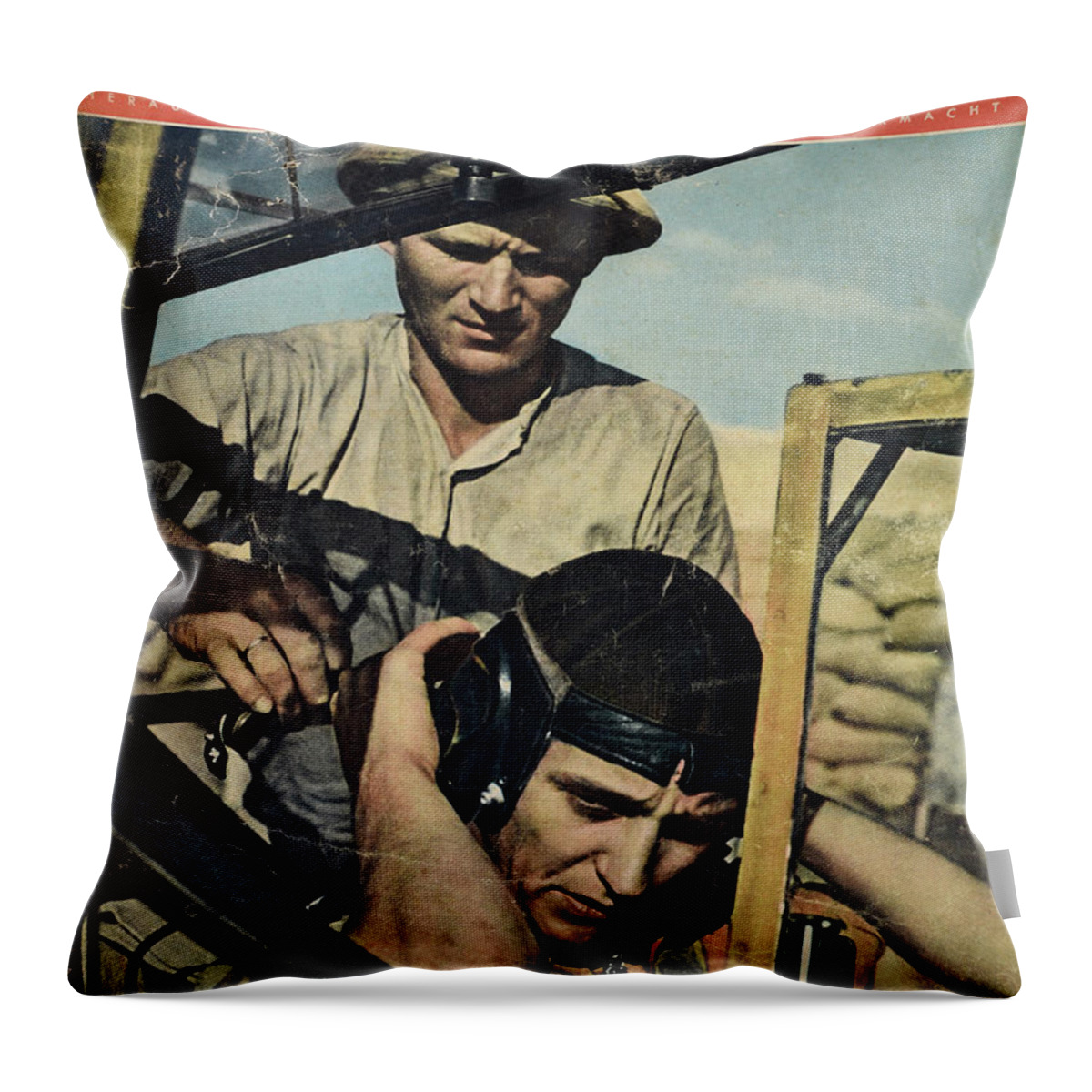 Luftwaffe Throw Pillow featuring the photograph Hauptmann Marseille by Oleg Konin