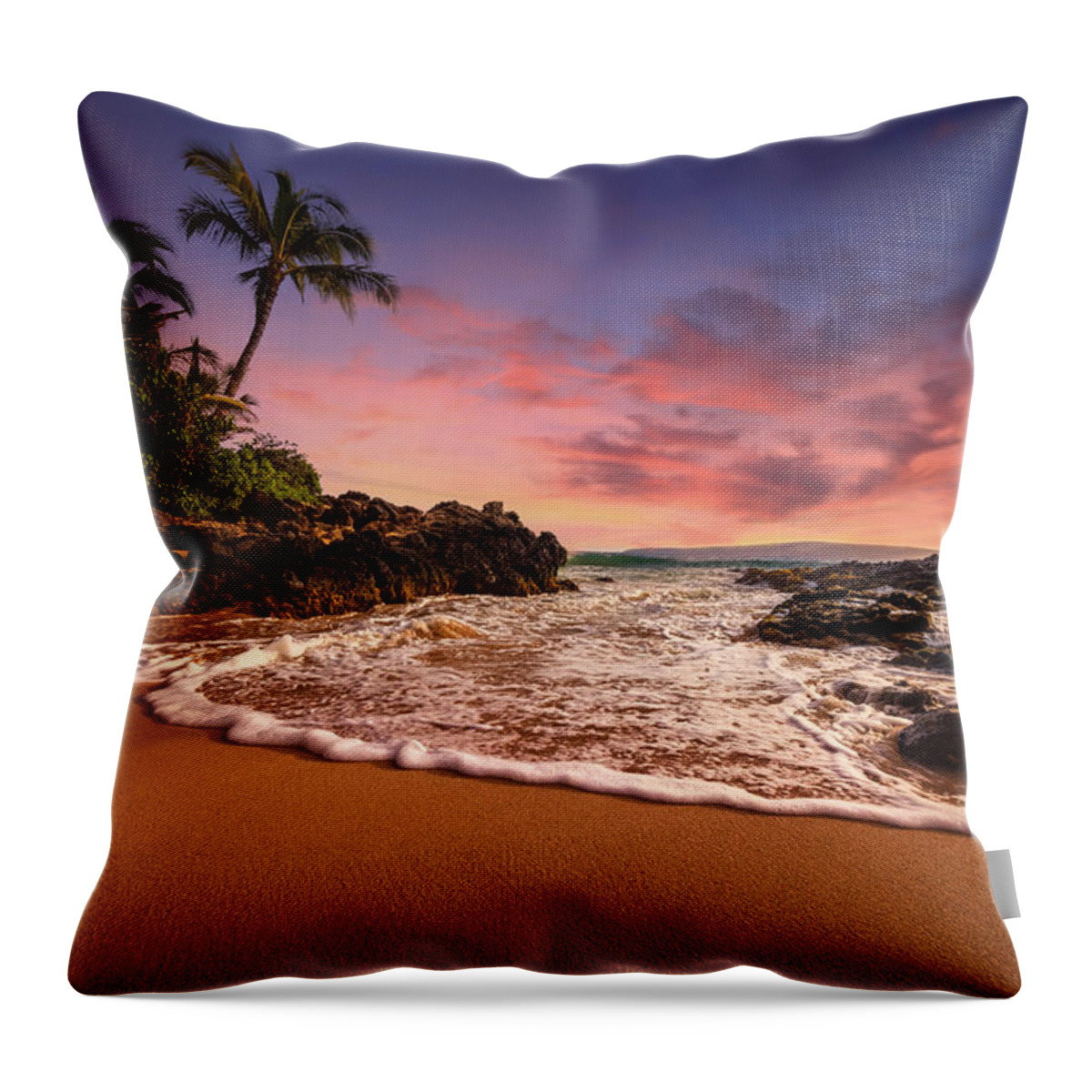Beach Throw Pillow featuring the photograph Hawaian Paradise by Ryan Smith
