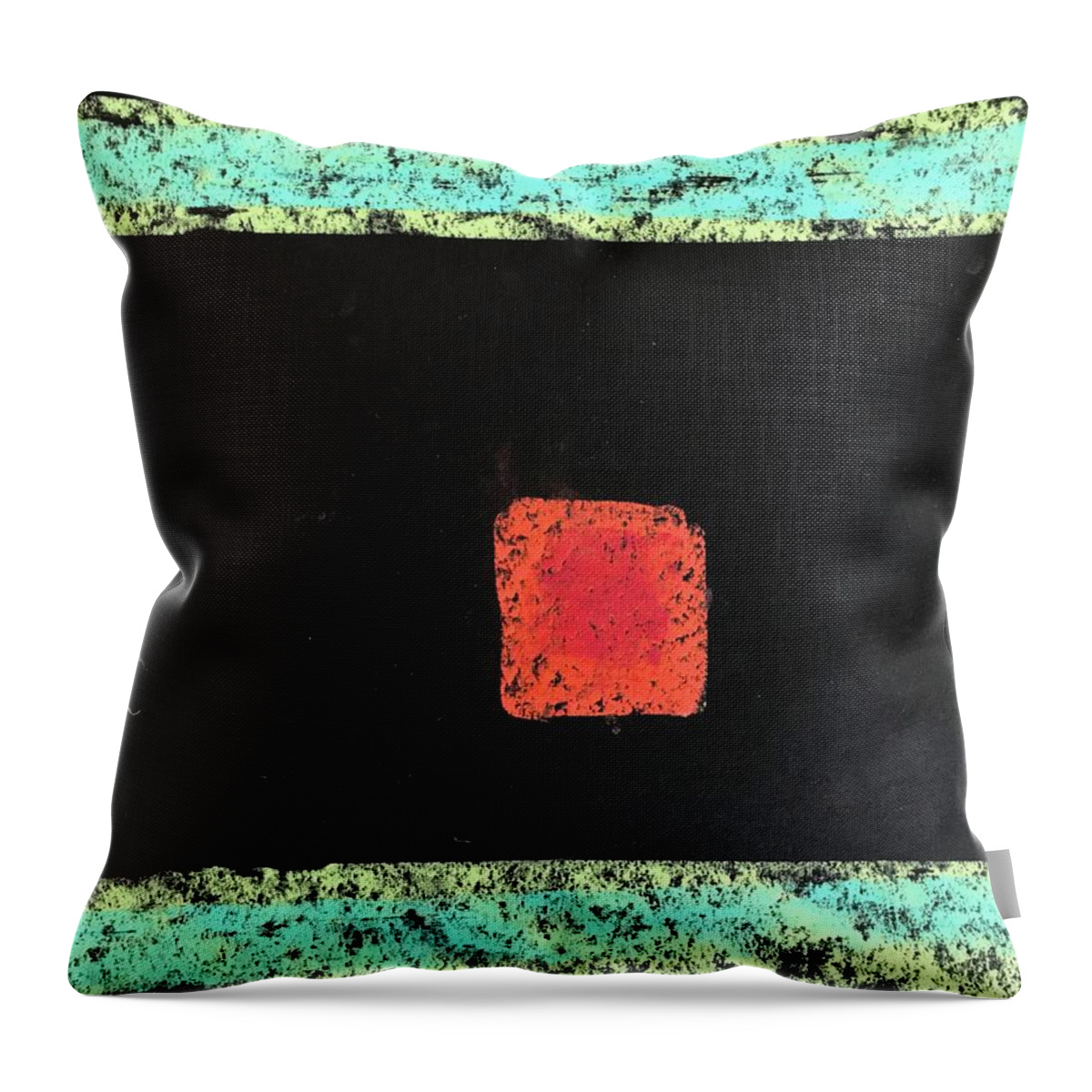 Color Field Throw Pillow featuring the painting Healing Energy by Carol Berning