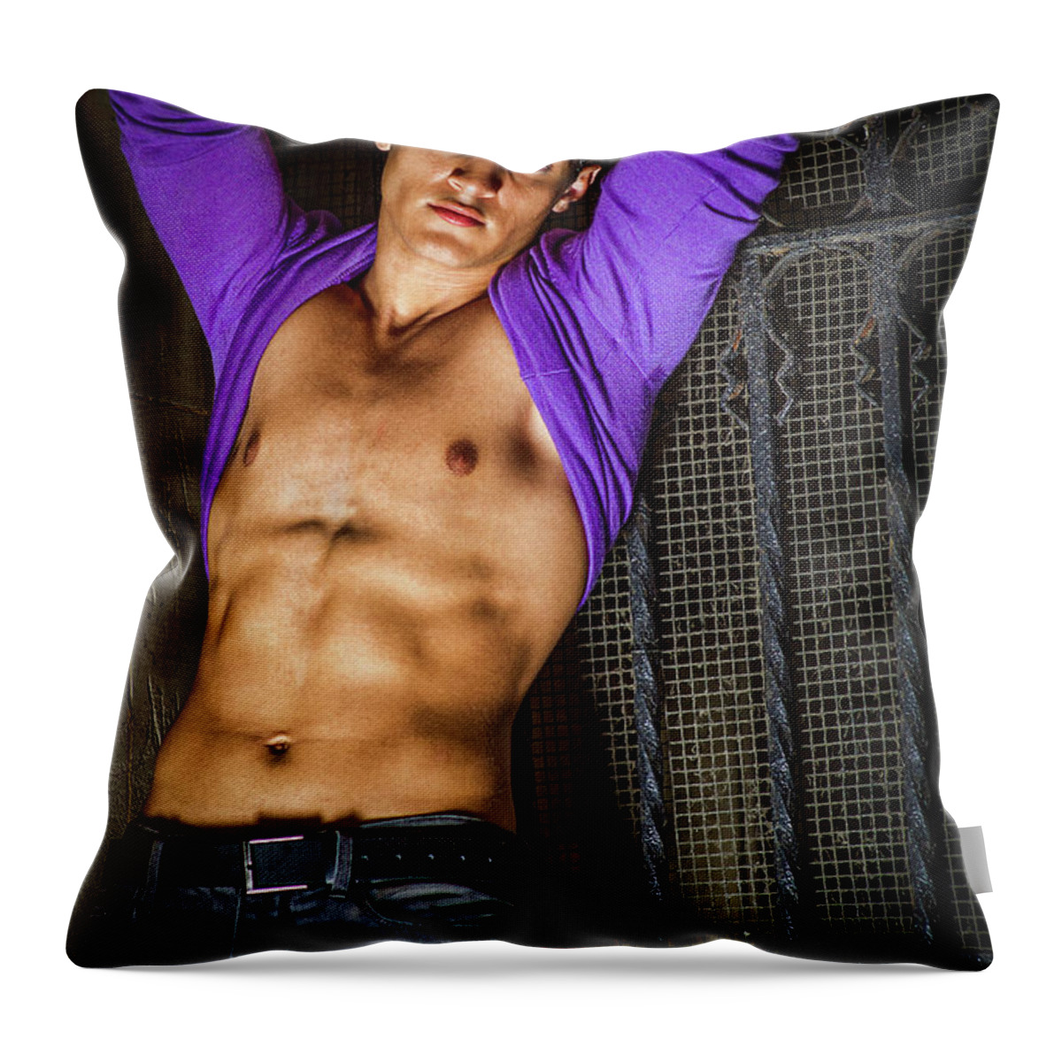 Body Throw Pillow featuring the photograph Heat by Alexander Image