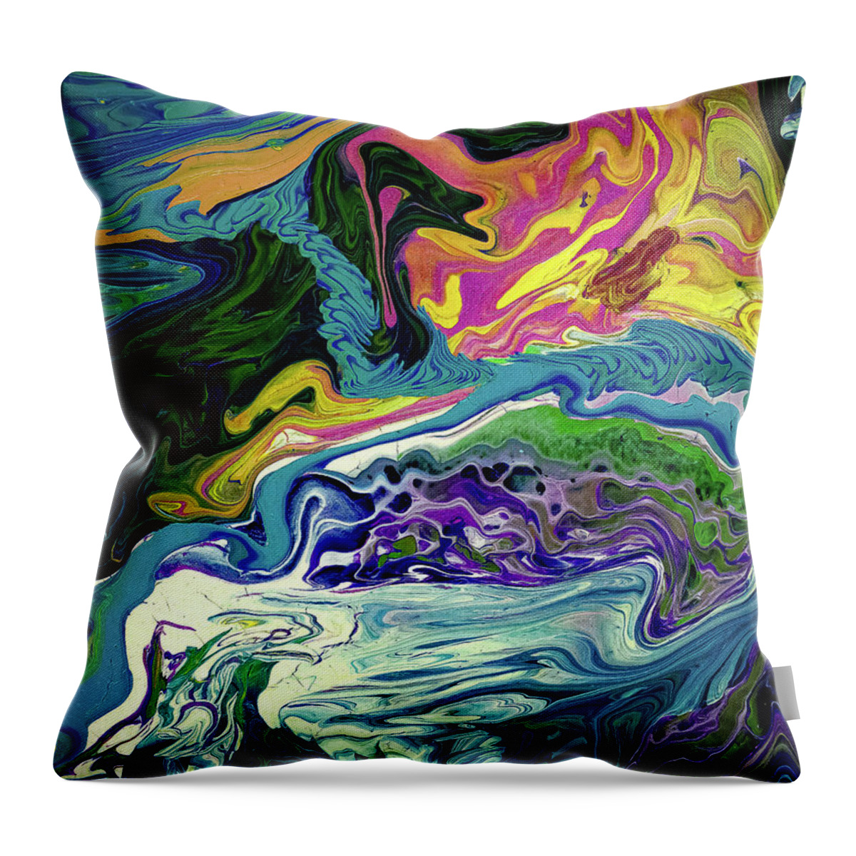  Throw Pillow featuring the painting Heaven On Earth by Gena Herro