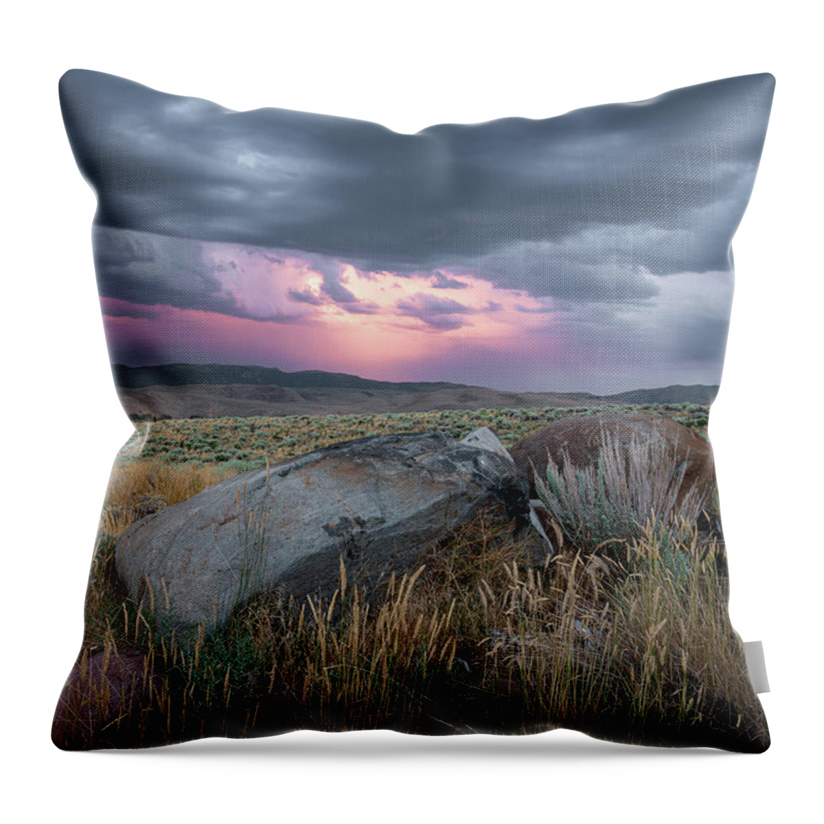Sunset Throw Pillow featuring the photograph Heavenly Glow by Ron Long Ltd Photography