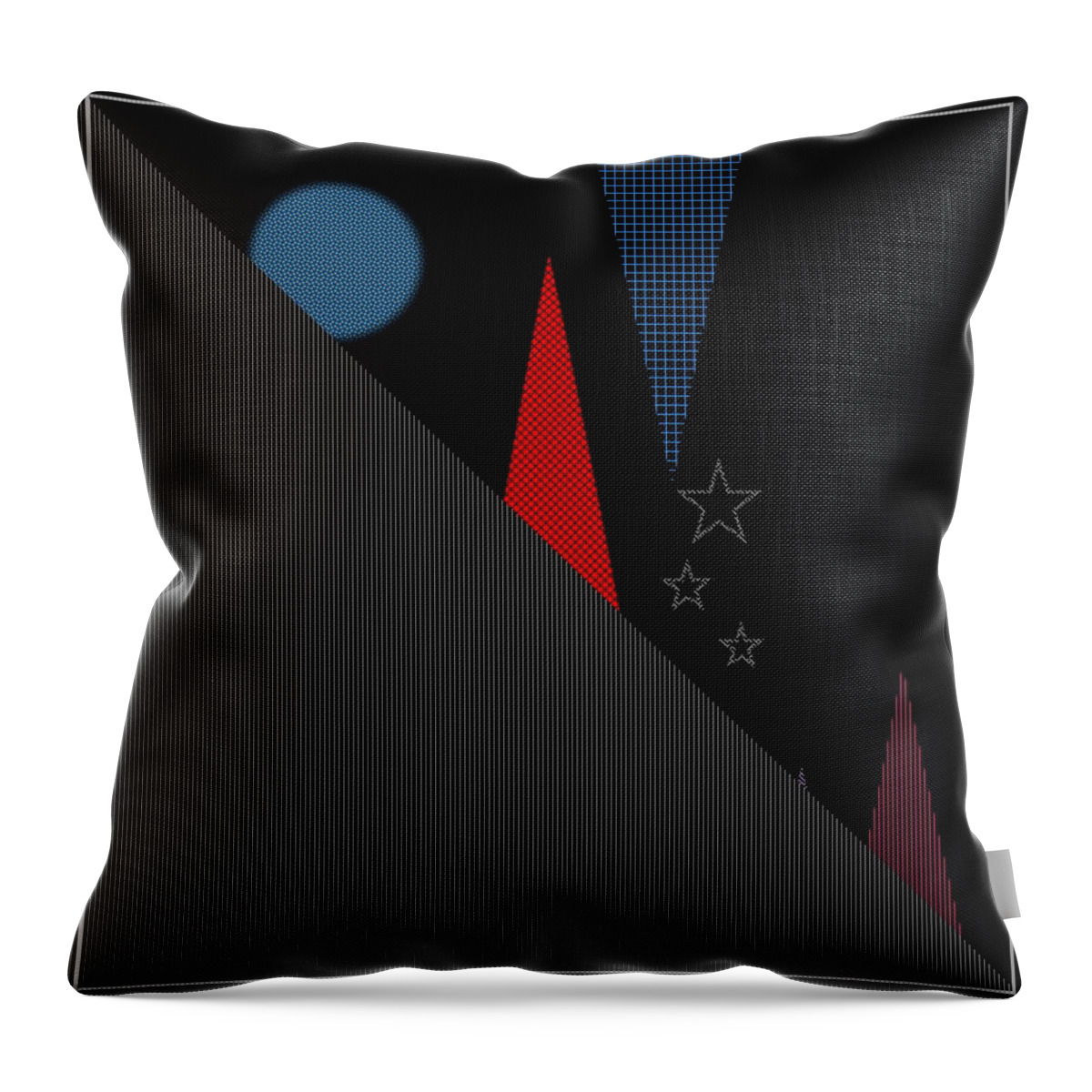 Mountains Throw Pillow featuring the digital art Hidden Shadows by Designs By L