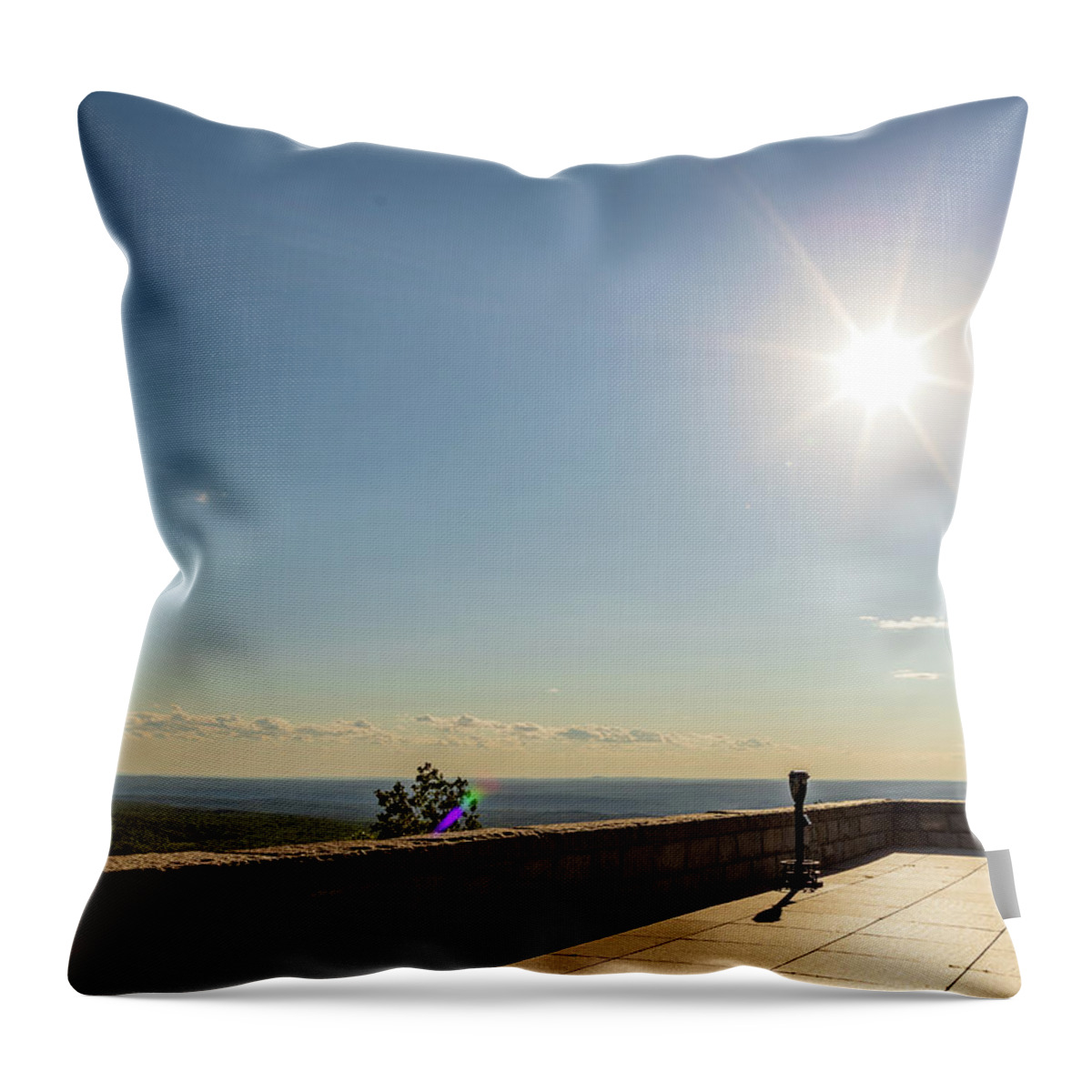 Clouds Throw Pillow featuring the photograph High Point State Park New Jersey by Amelia Pearn