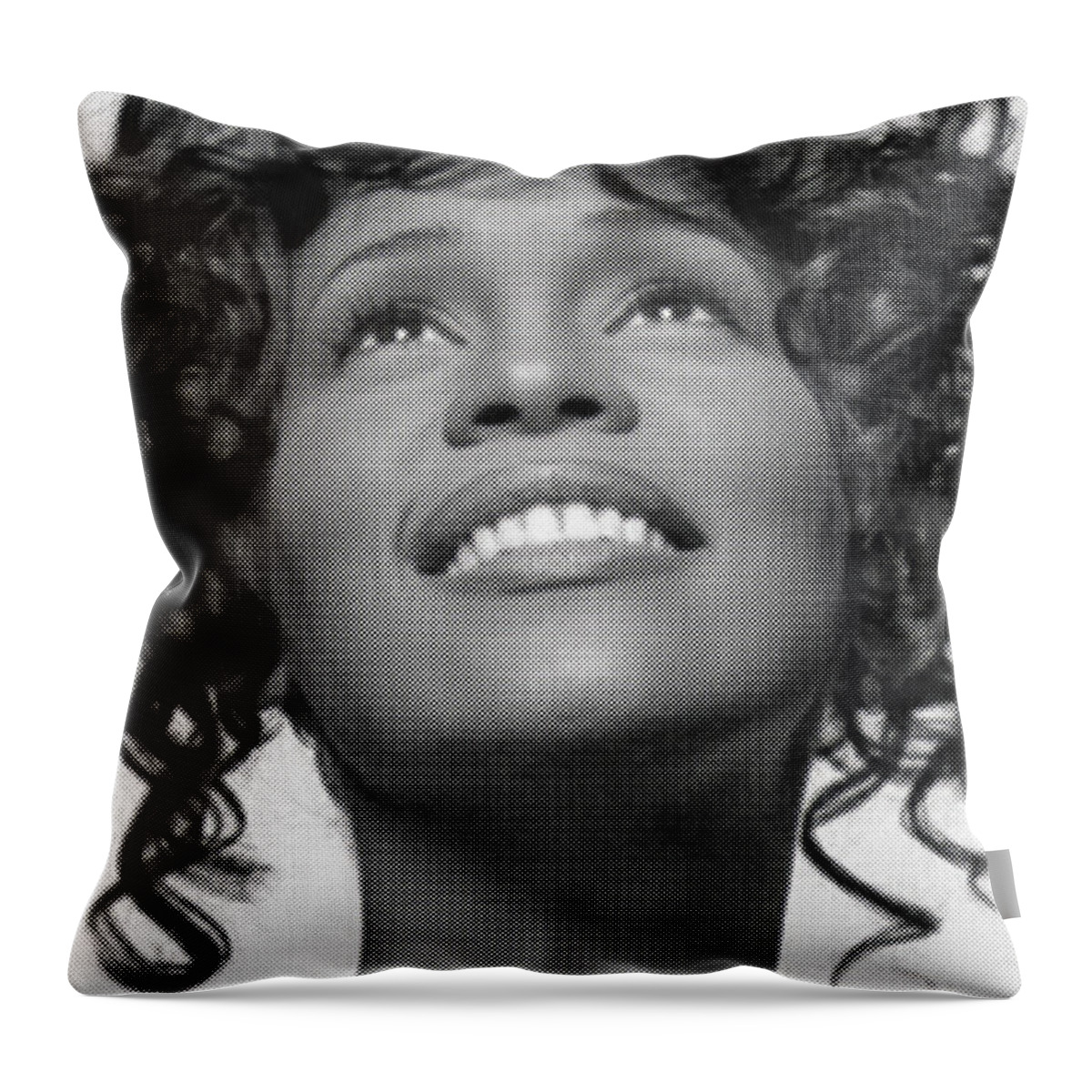 Hobby Throw Pillow featuring the digital art Hobby Dance Whitney Houston by Towery Hill