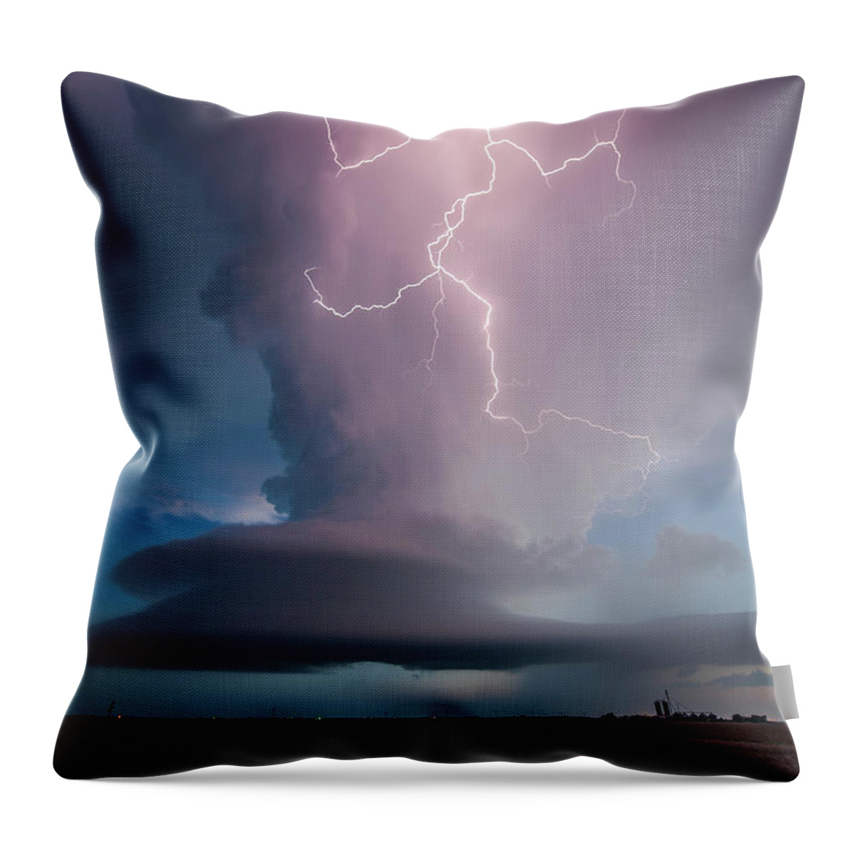 Weather Throw Pillow featuring the photograph Holyoke, Colorado by Colt Forney