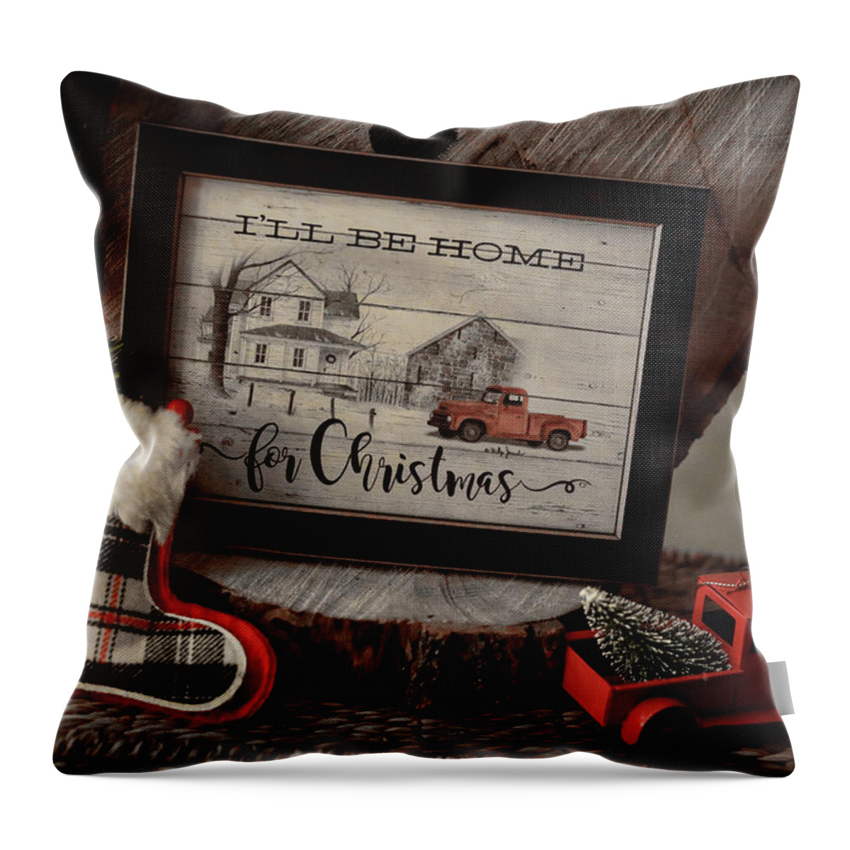 Christmas Throw Pillow featuring the photograph Home For Christmas by Scott Burd