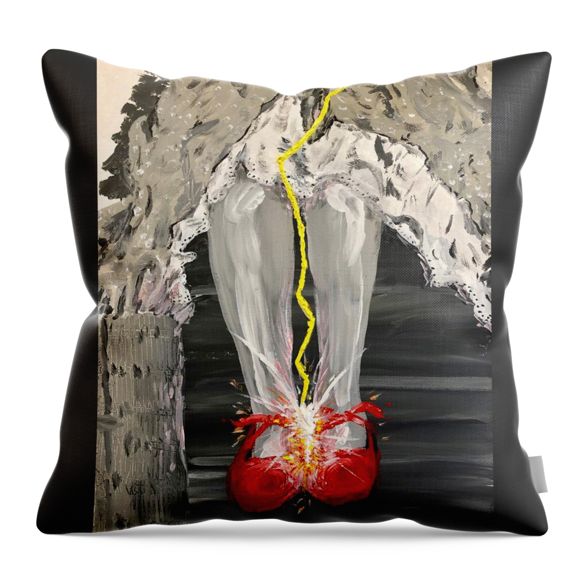 Dorothy Throw Pillow featuring the painting Homecoming by Bethany Beeler