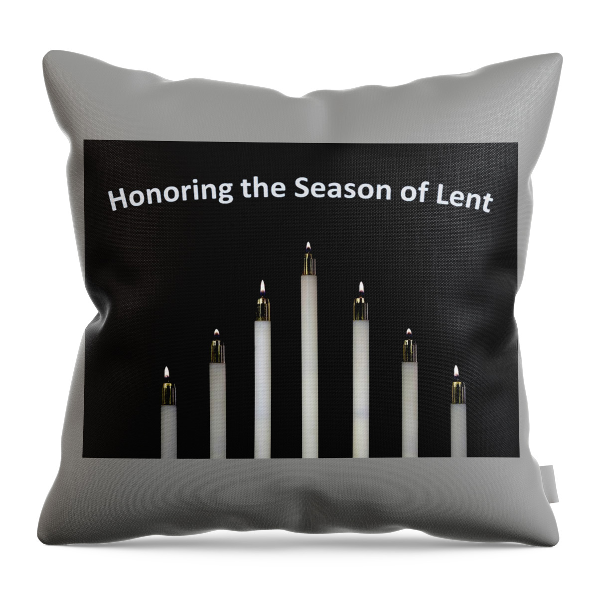 Lent Throw Pillow featuring the mixed media Honoring the Season of Lent by Nancy Ayanna Wyatt