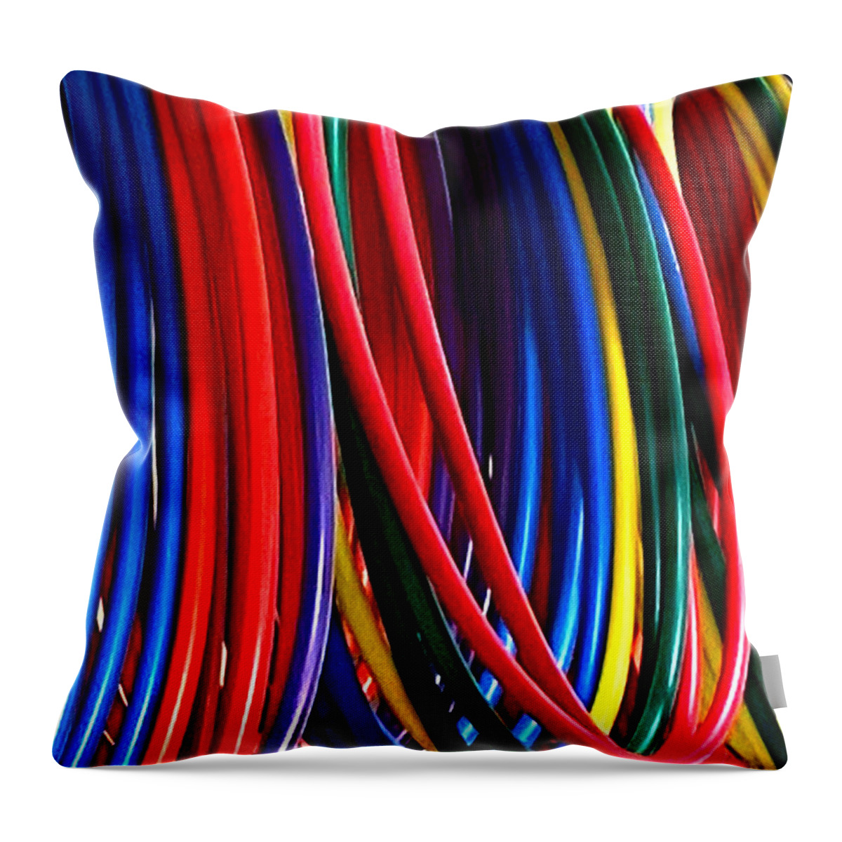 Hula Hoop Throw Pillow featuring the photograph Hoopin by Lee Darnell