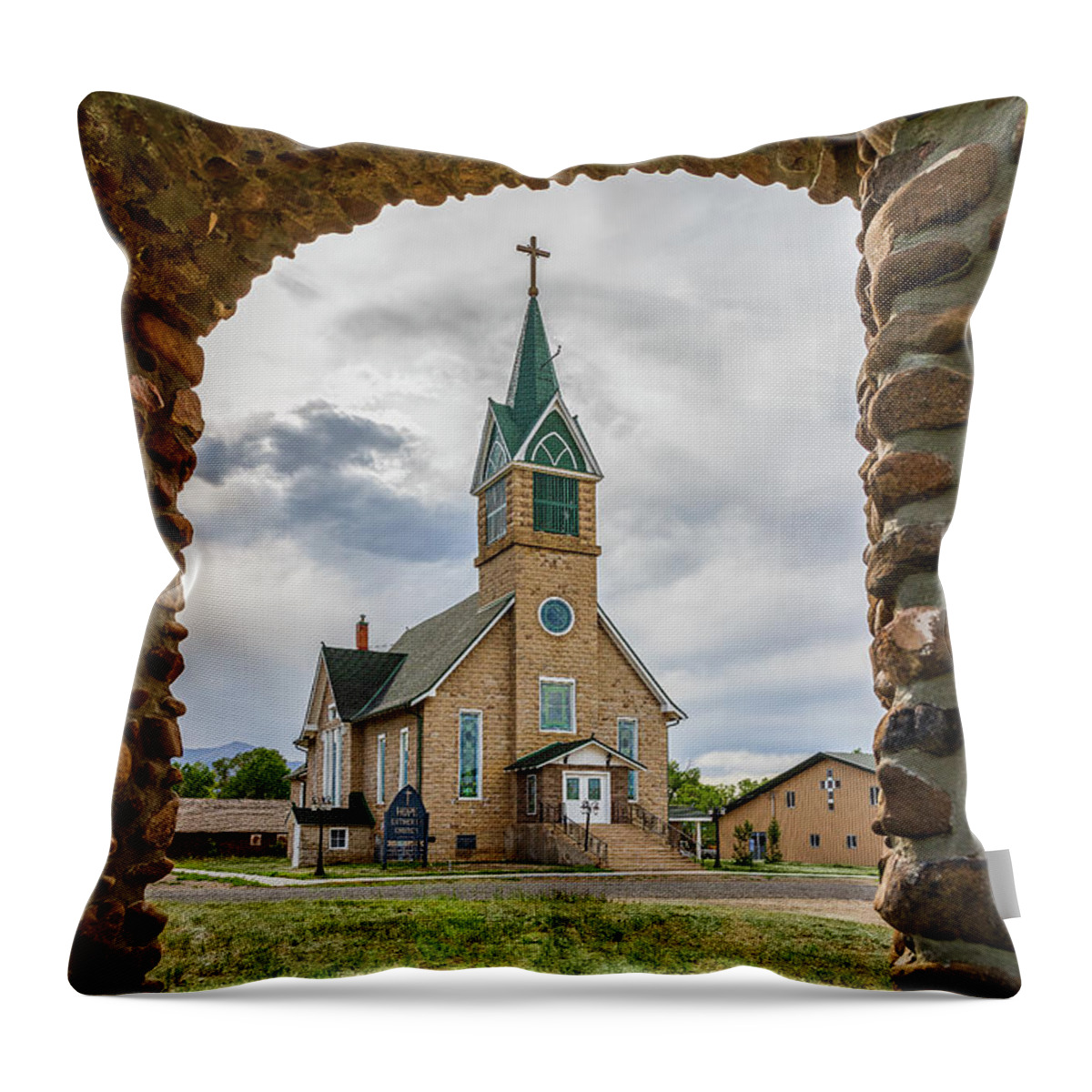 2020 Throw Pillow featuring the photograph Hope Lutheran Church, Westcliffe, CO by Tim Stanley