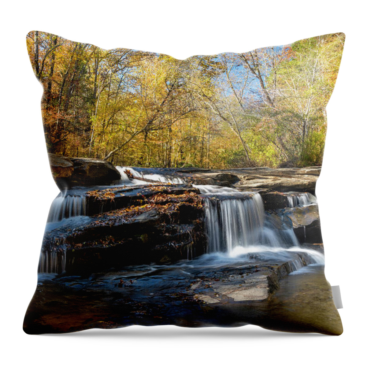 Horseshoe Falls Throw Pillow featuring the photograph Horseshoe Falls by Randall Allen
