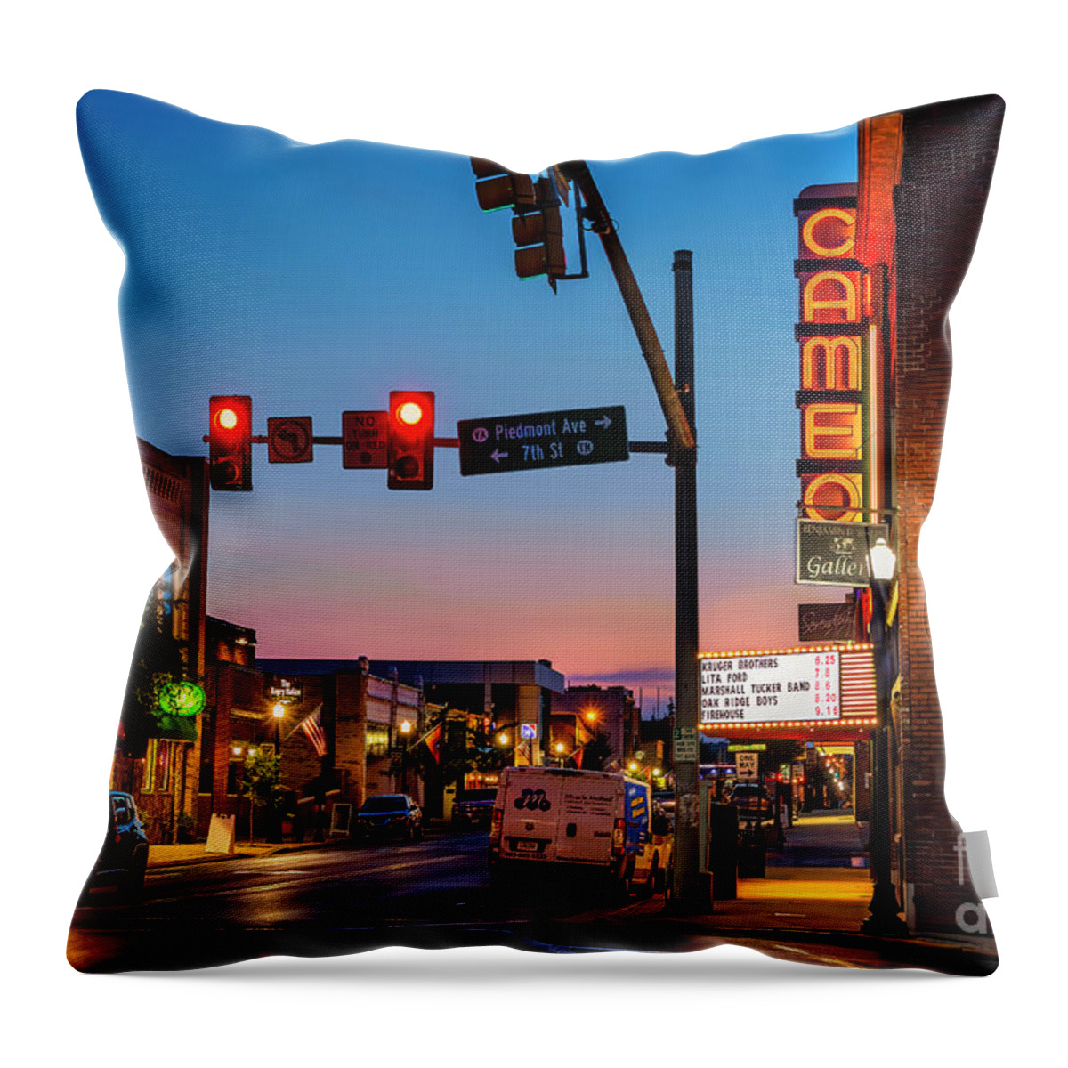 Bristol Throw Pillow featuring the photograph Hot Bristol Nights by Shelia Hunt