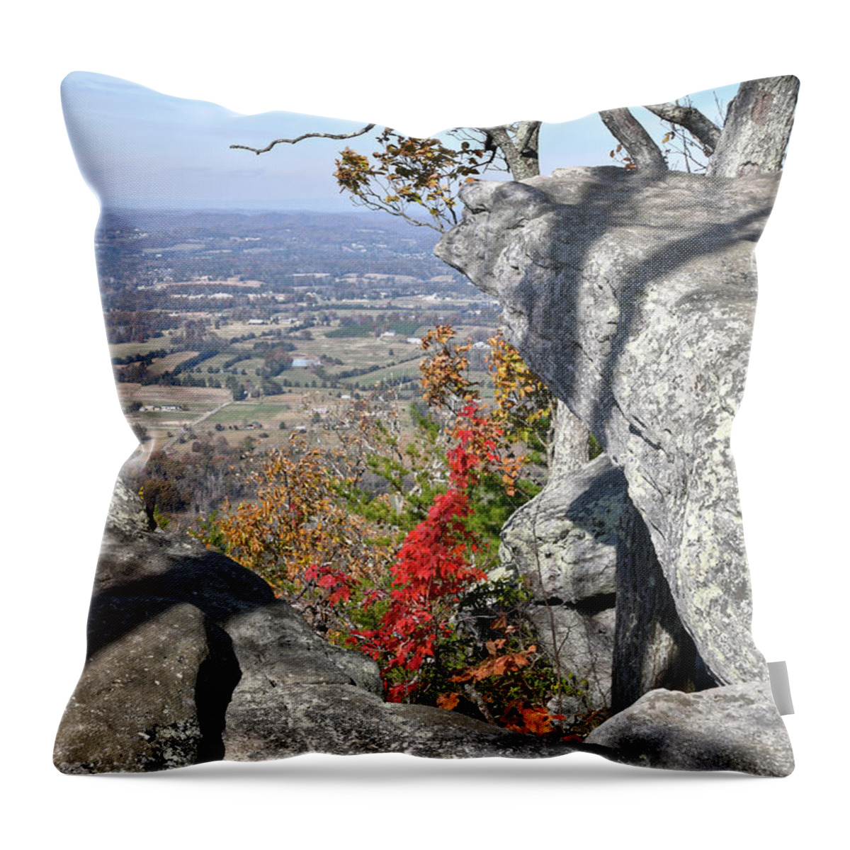 House Mountain Throw Pillow featuring the photograph House Mountain 16 by Phil Perkins