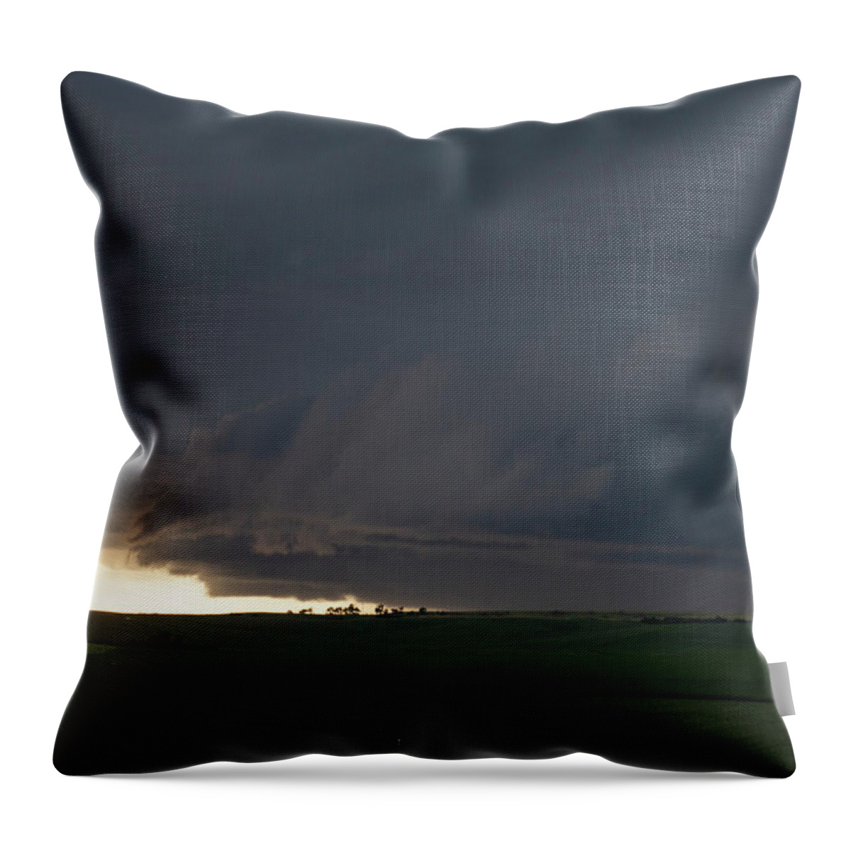 Nebraskasc Throw Pillow featuring the photograph HP Thunder 005 by Dale Kaminski