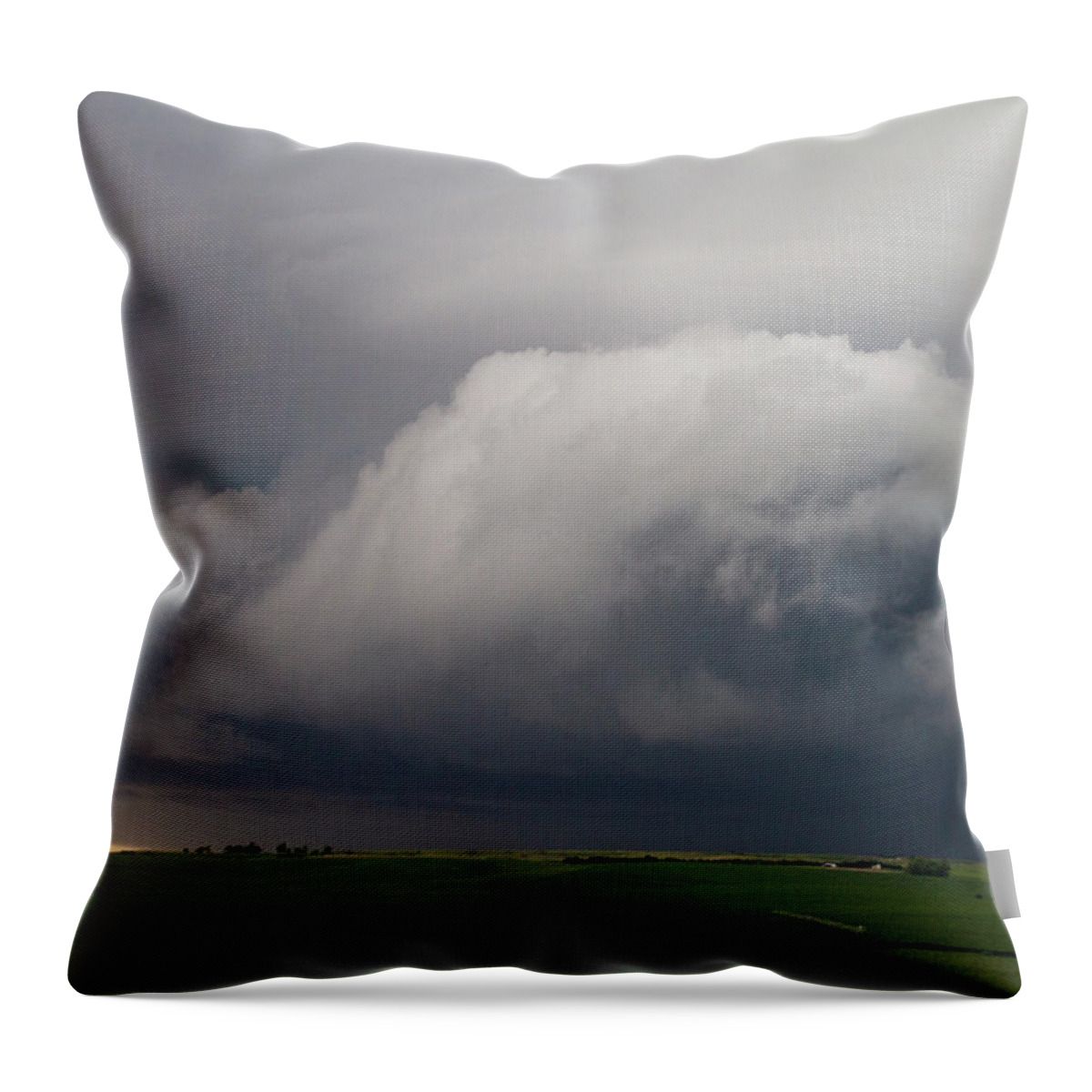 Nebraskasc Throw Pillow featuring the photograph HP Thunder 011 by Dale Kaminski