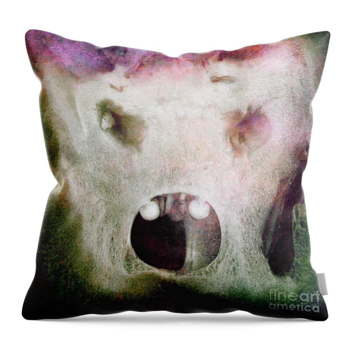Hungry Throw Pillow featuring the photograph Hungry Ghost by Russell Brown