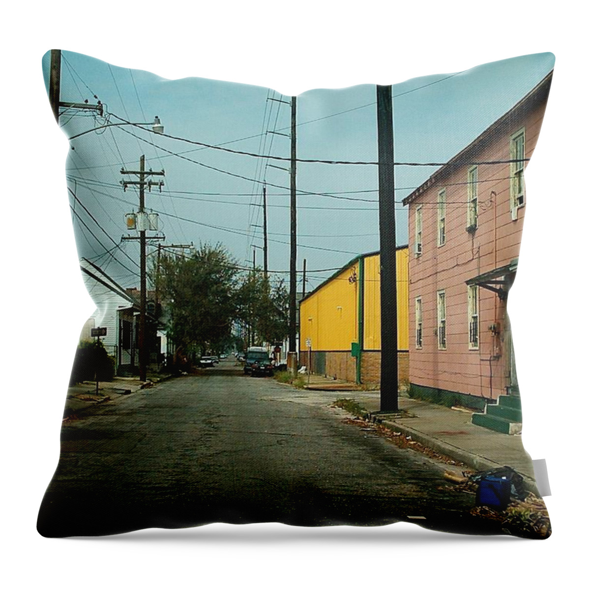 New Orleans Throw Pillow featuring the photograph Hurricane Katrina Series - 13 by Christopher Lotito