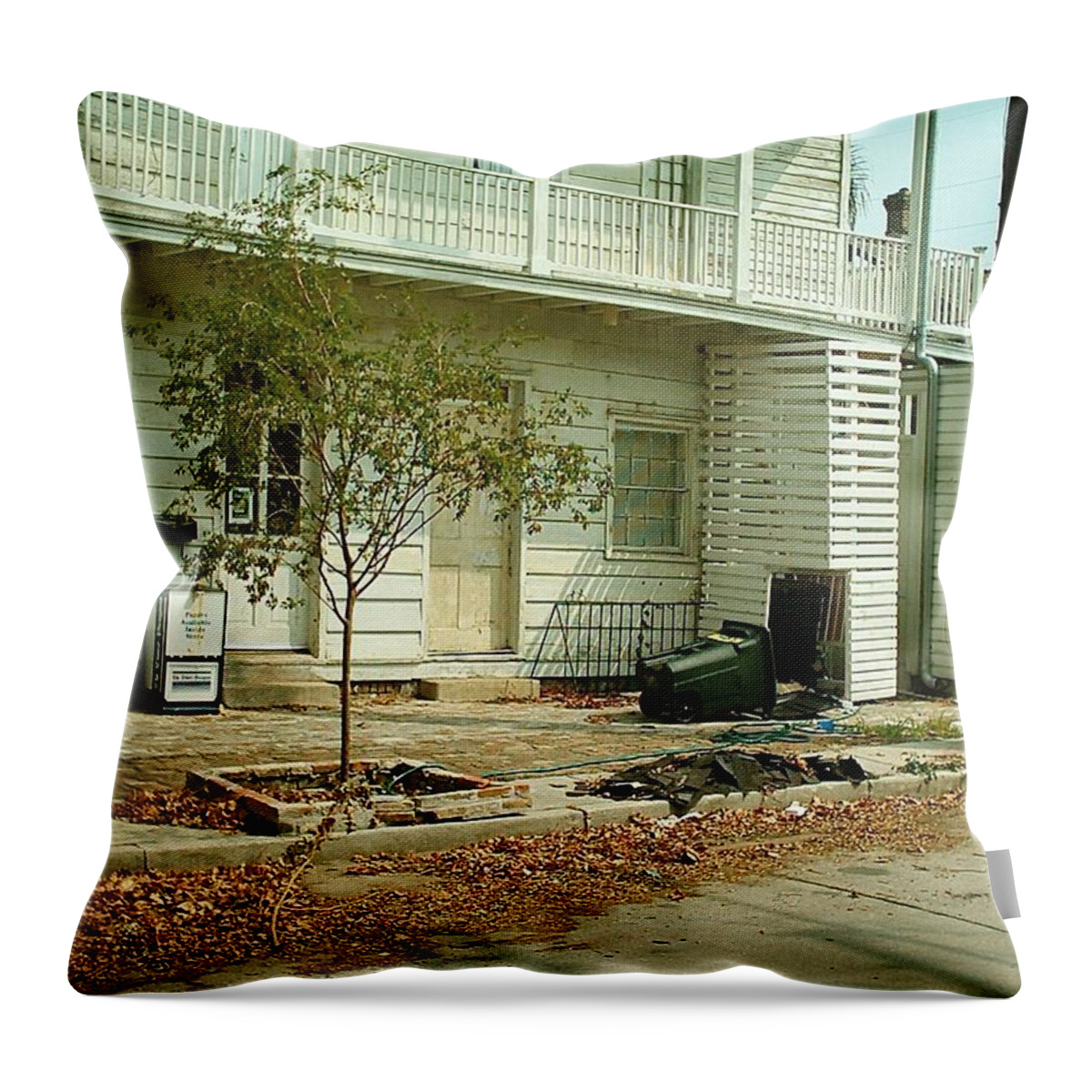 New Orleans Throw Pillow featuring the photograph Hurricane Katrina Series - 32 by Christopher Lotito