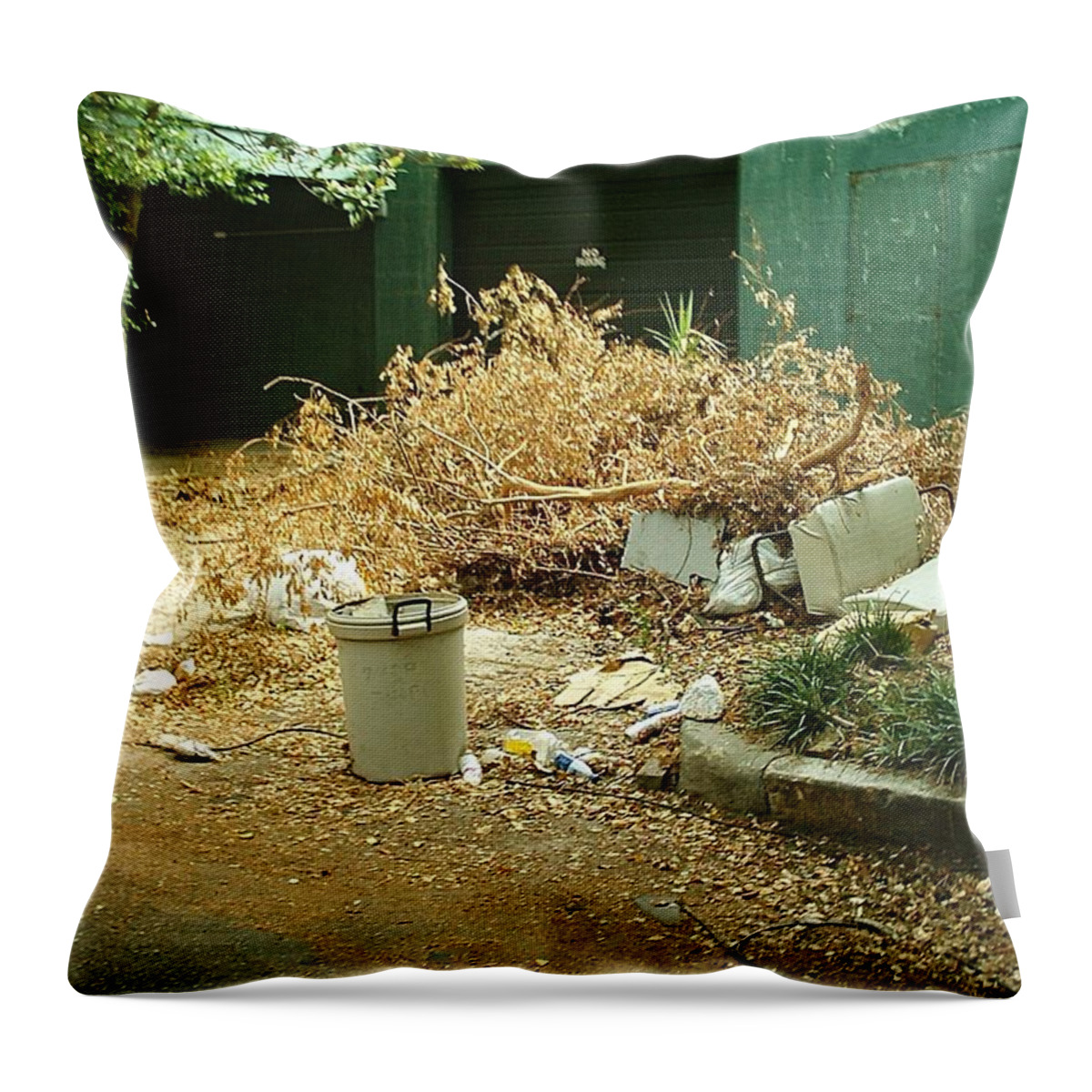 New Orleans Throw Pillow featuring the photograph Hurricane Katrina Series - 43 by Christopher Lotito