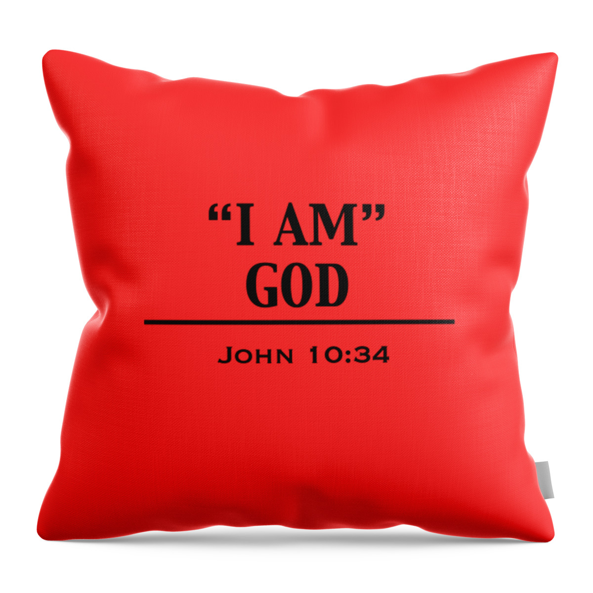 Spiritual Throw Pillow featuring the photograph I Am God by Rocco Leone