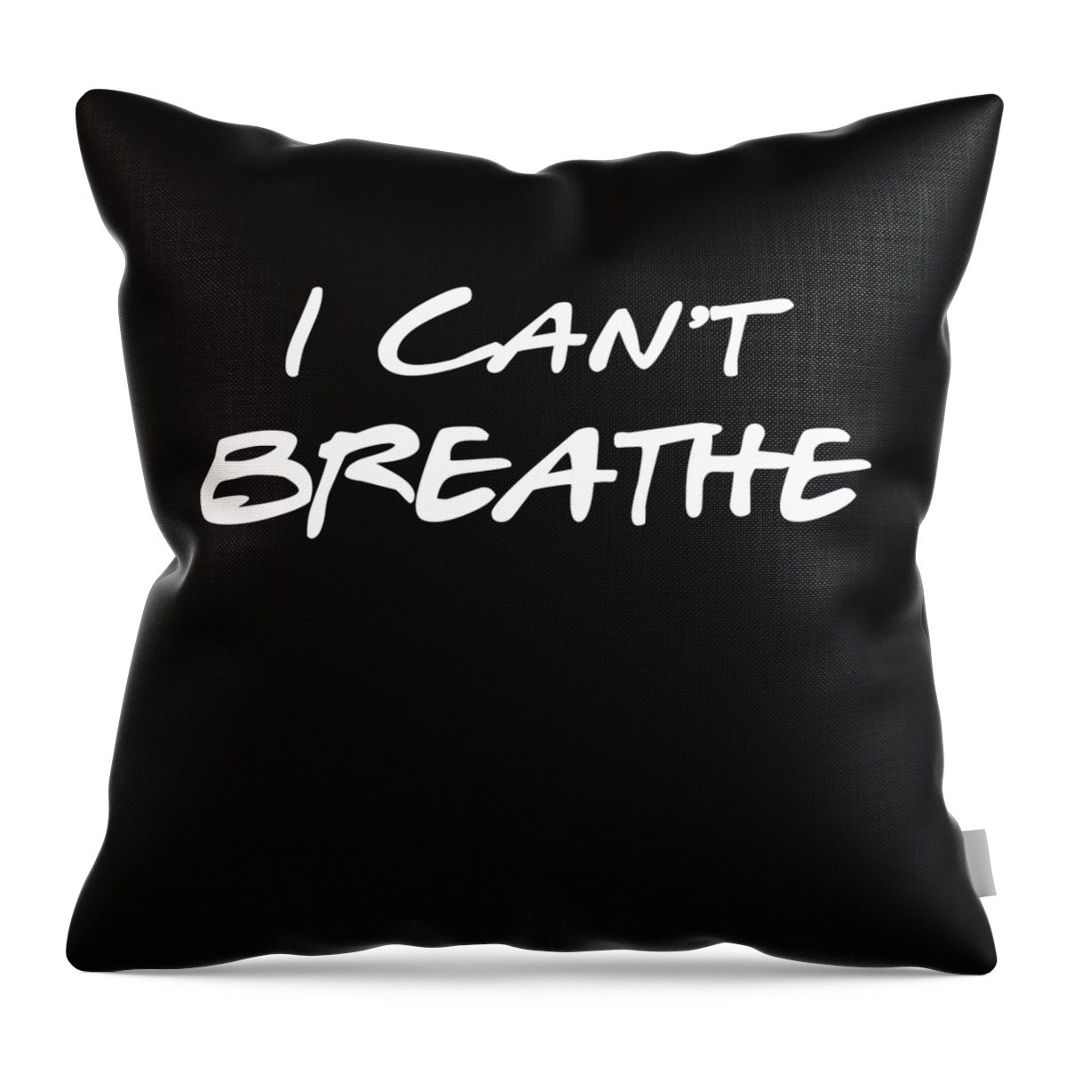 Cool Throw Pillow featuring the digital art I Cant Breathe BLM by Flippin Sweet Gear