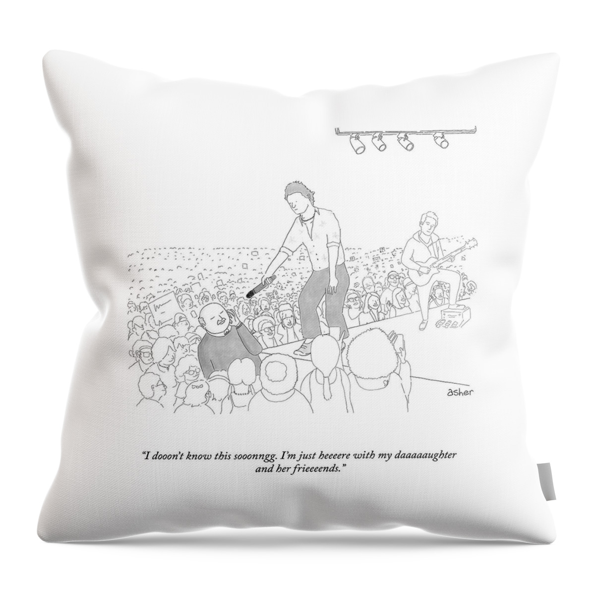 I Dooon't Know This Sooonngg Throw Pillow