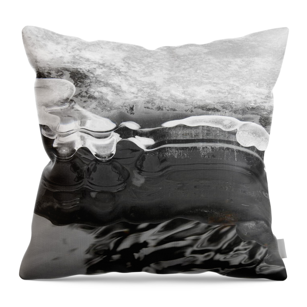 Ice Throw Pillow featuring the photograph Ice and light by Nicola Finch