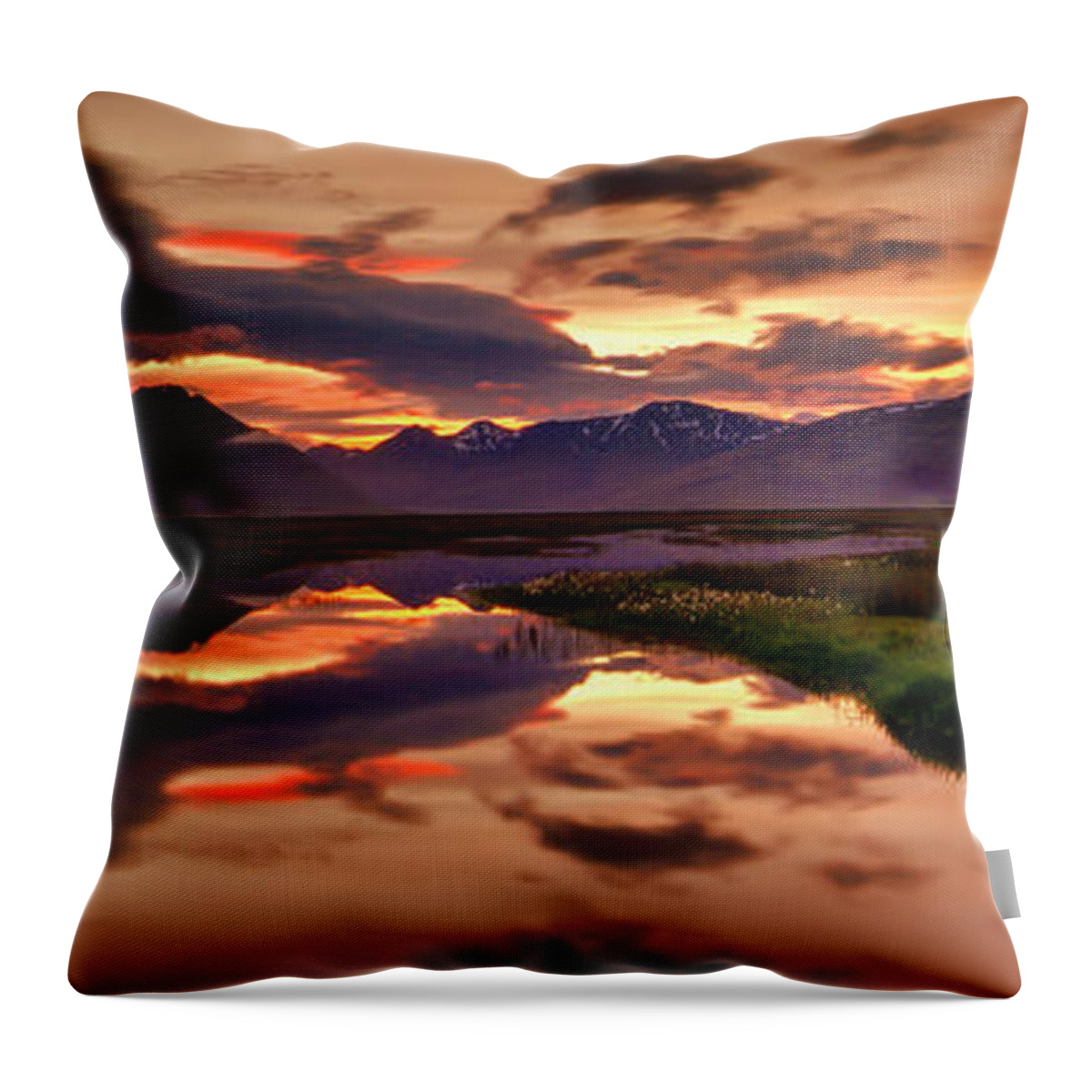 Iceland Throw Pillow featuring the photograph Iceland by Marco Crupi