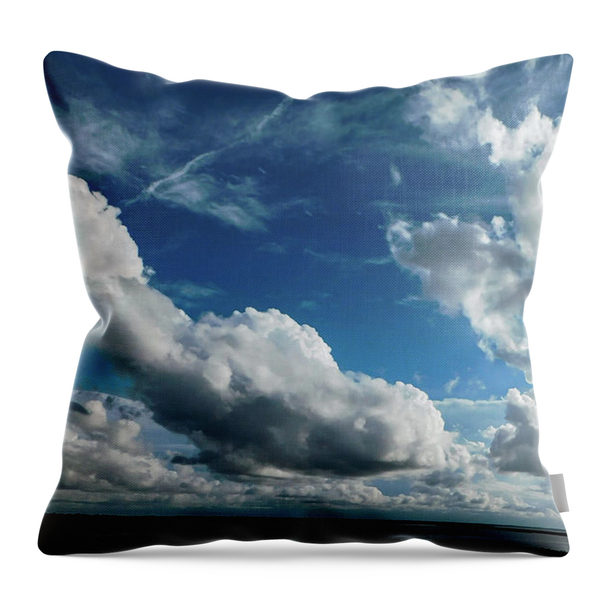 Sky Throw Pillow featuring the photograph ICU Asleep In The Clouds by Gena Herro