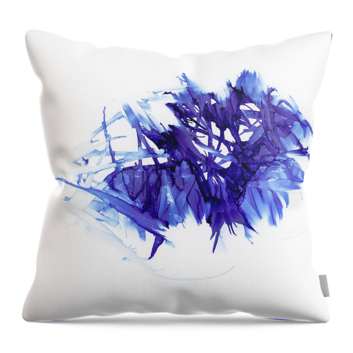 Bold Throw Pillow featuring the painting Icy by Christy Sawyer