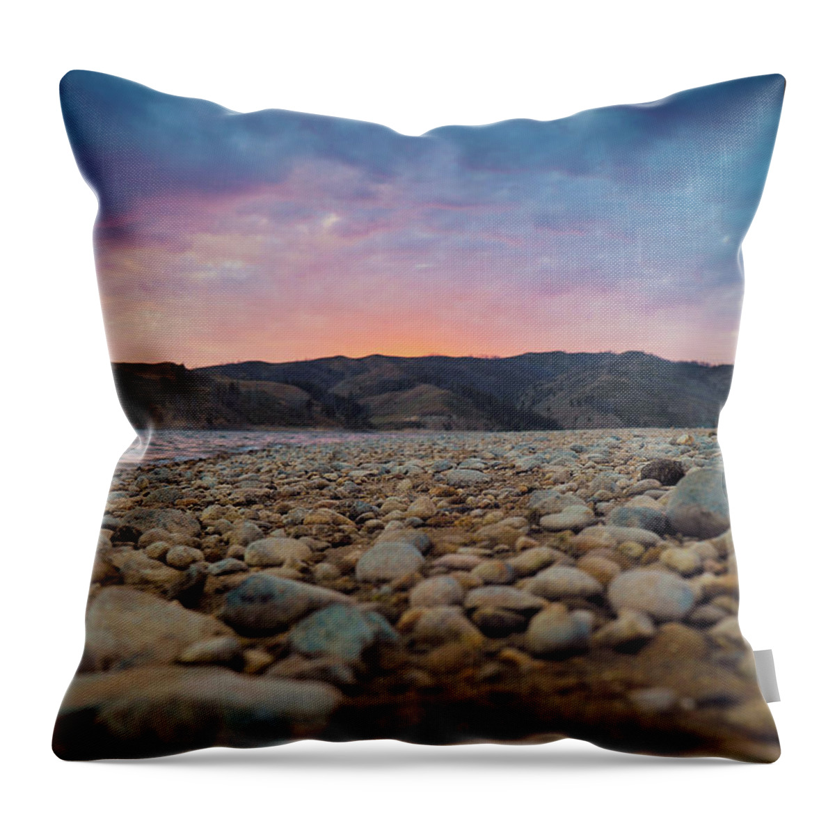 Mountain Throw Pillow featuring the photograph Idaho Reservoir Dayz by Go and Flow Photos