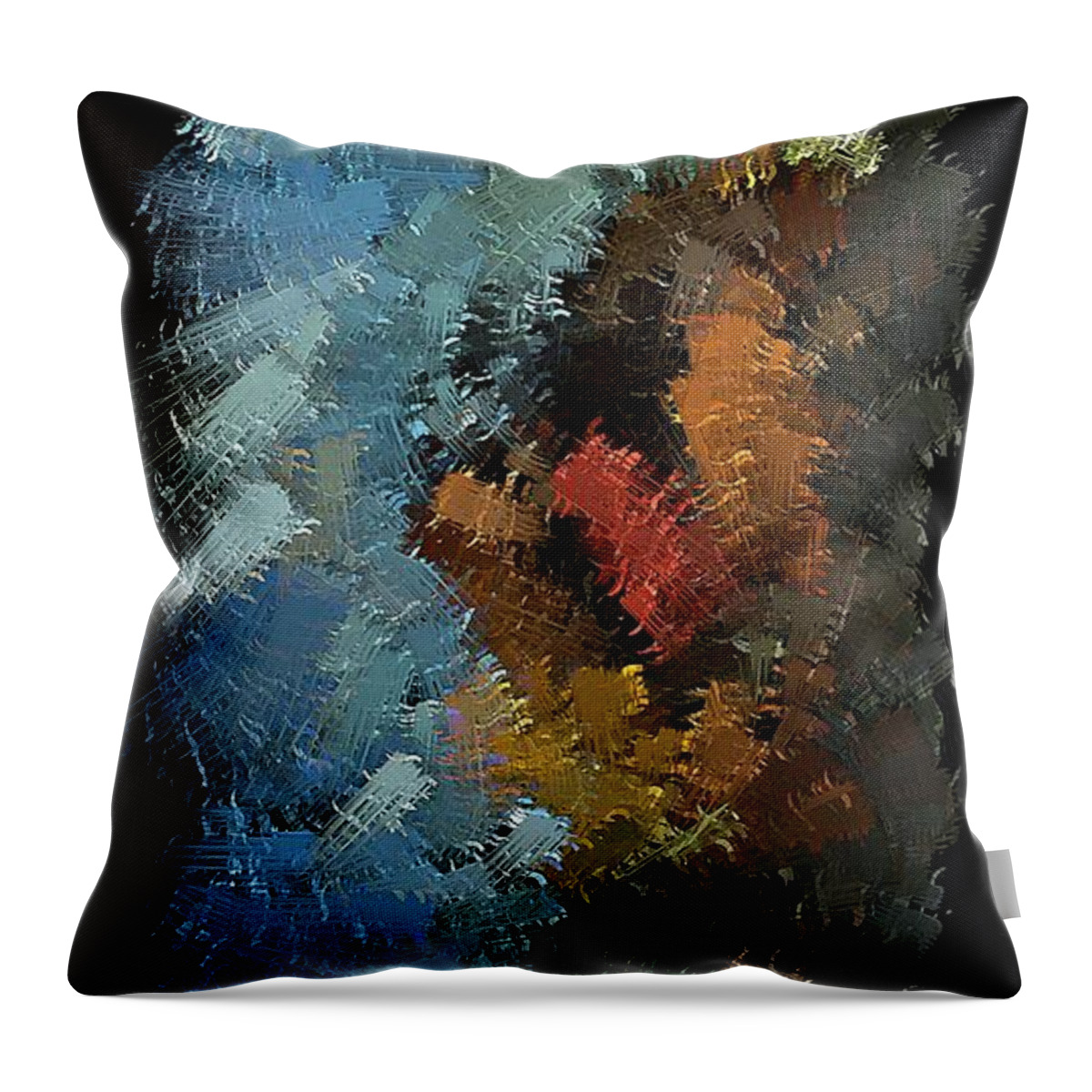 Earth Throw Pillow featuring the digital art Illusion 1 by David Manlove