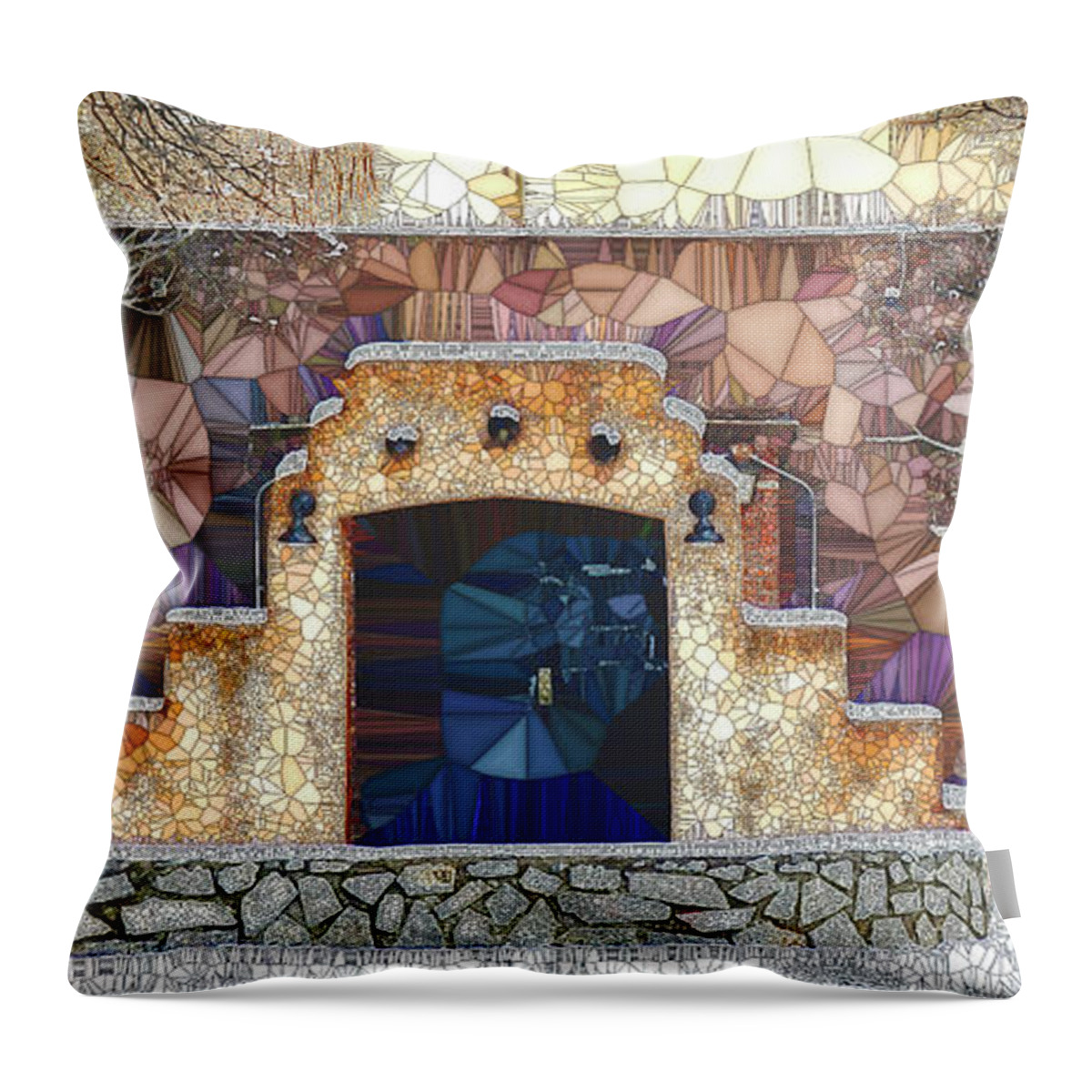 Vkp Throw Pillow featuring the digital art Illusion by Vicki Pelham