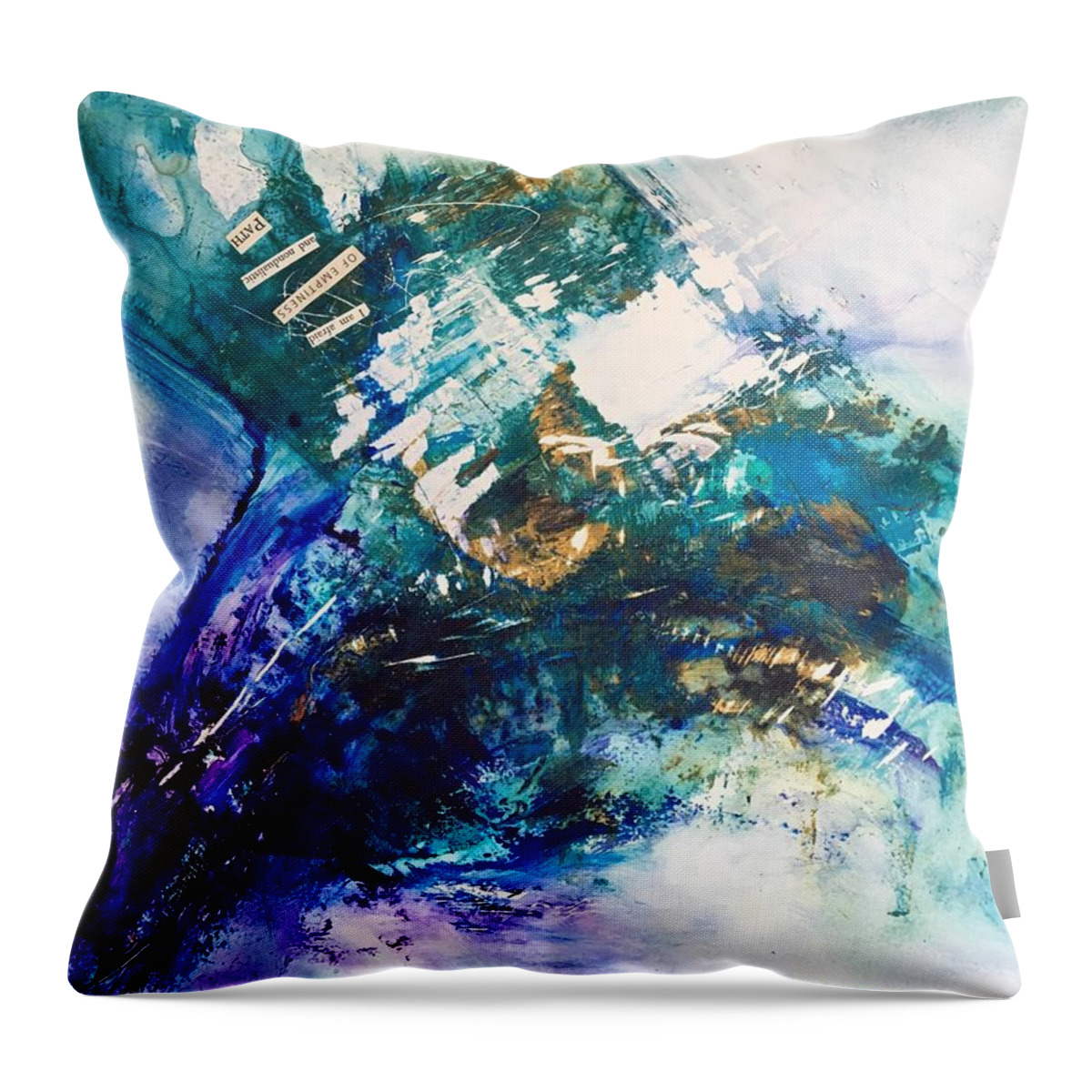 Abstract Art Throw Pillow featuring the painting Illustrious Prism by Rodney Frederickson