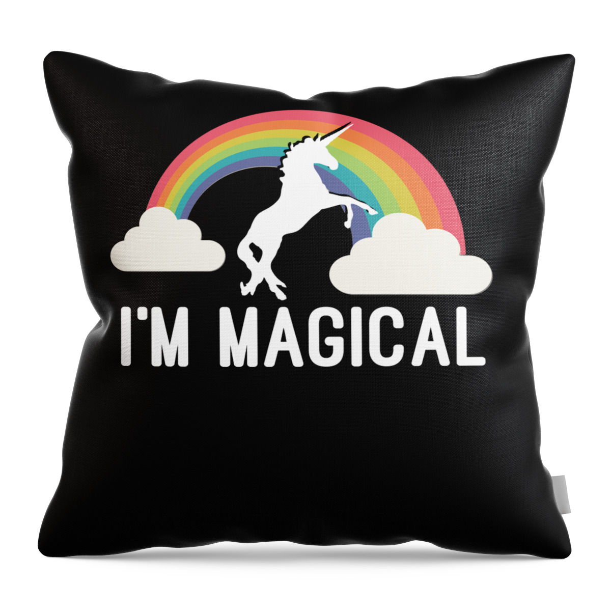 Funny Throw Pillow featuring the digital art Im Magical by Flippin Sweet Gear