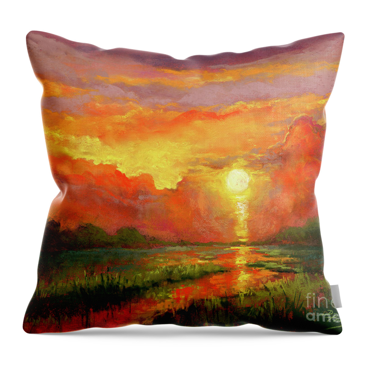 Imagine Throw Pillow featuring the painting Imagine by Dianne Parks