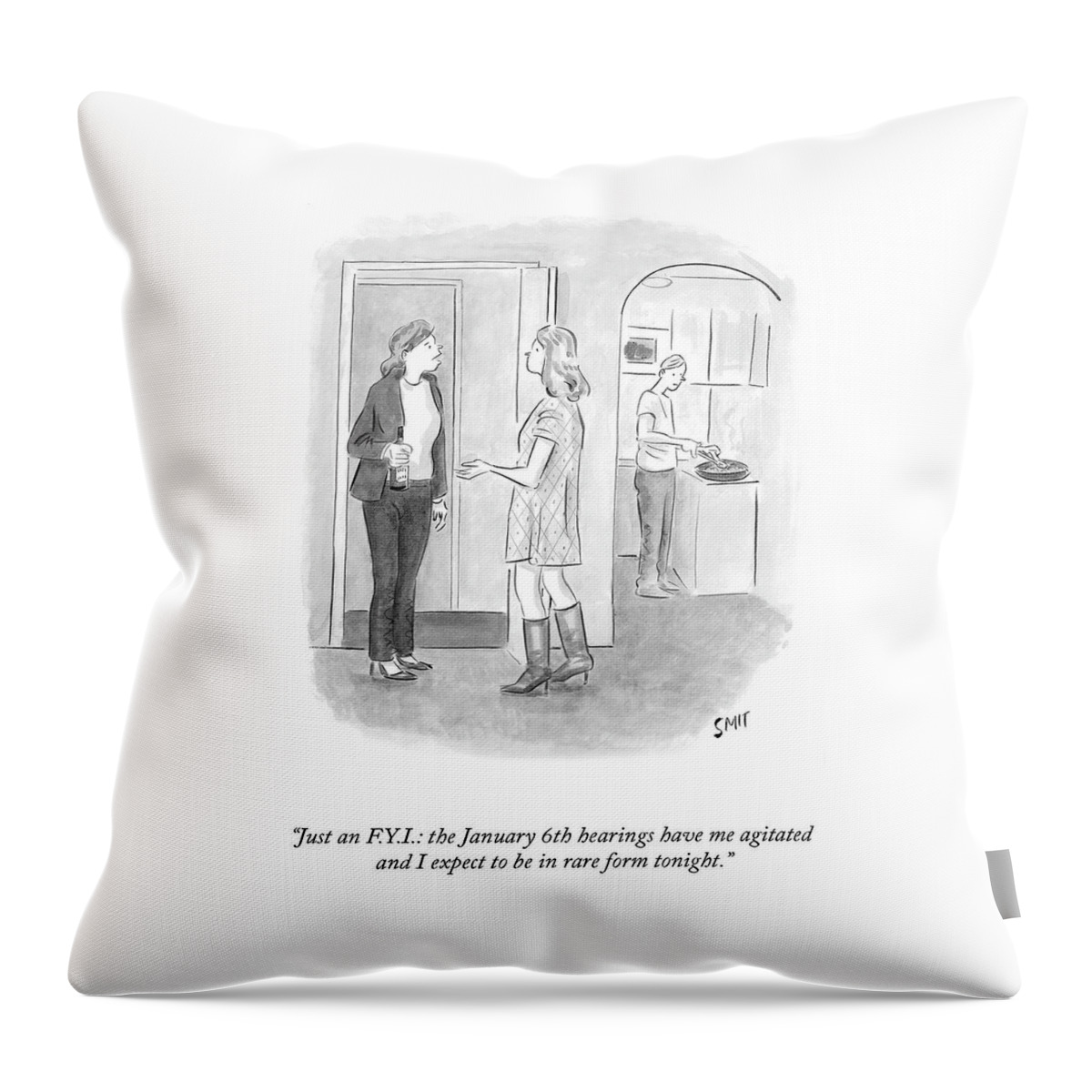 In Rare Form Throw Pillow