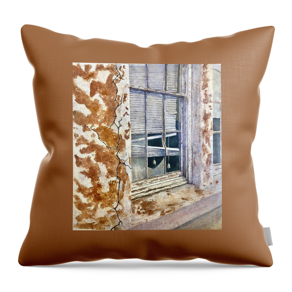Structural Throw Pillow featuring the painting In Search Of Love by John Glass