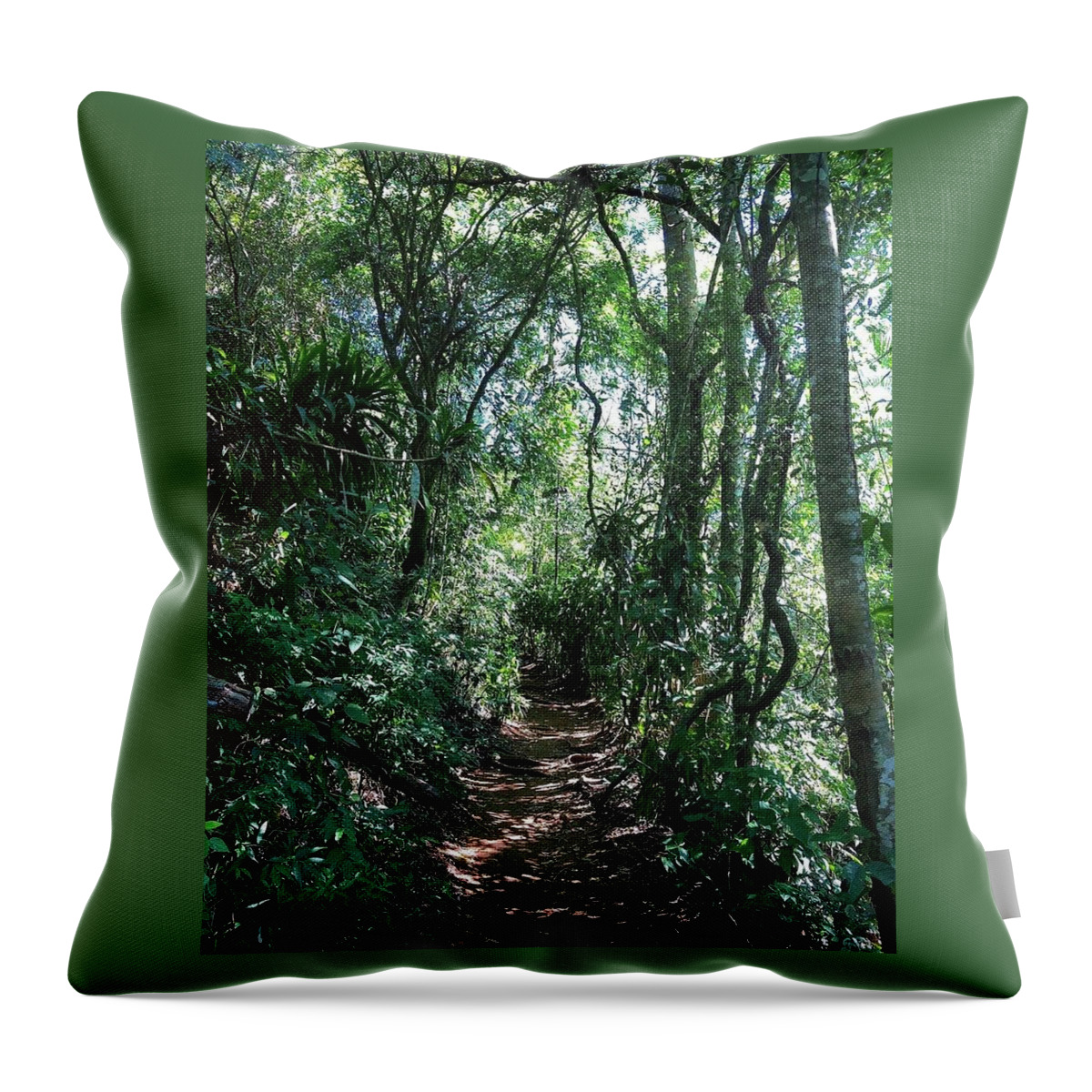 Rio De Janeiro Throw Pillow featuring the photograph In The Jungle by Bettina X