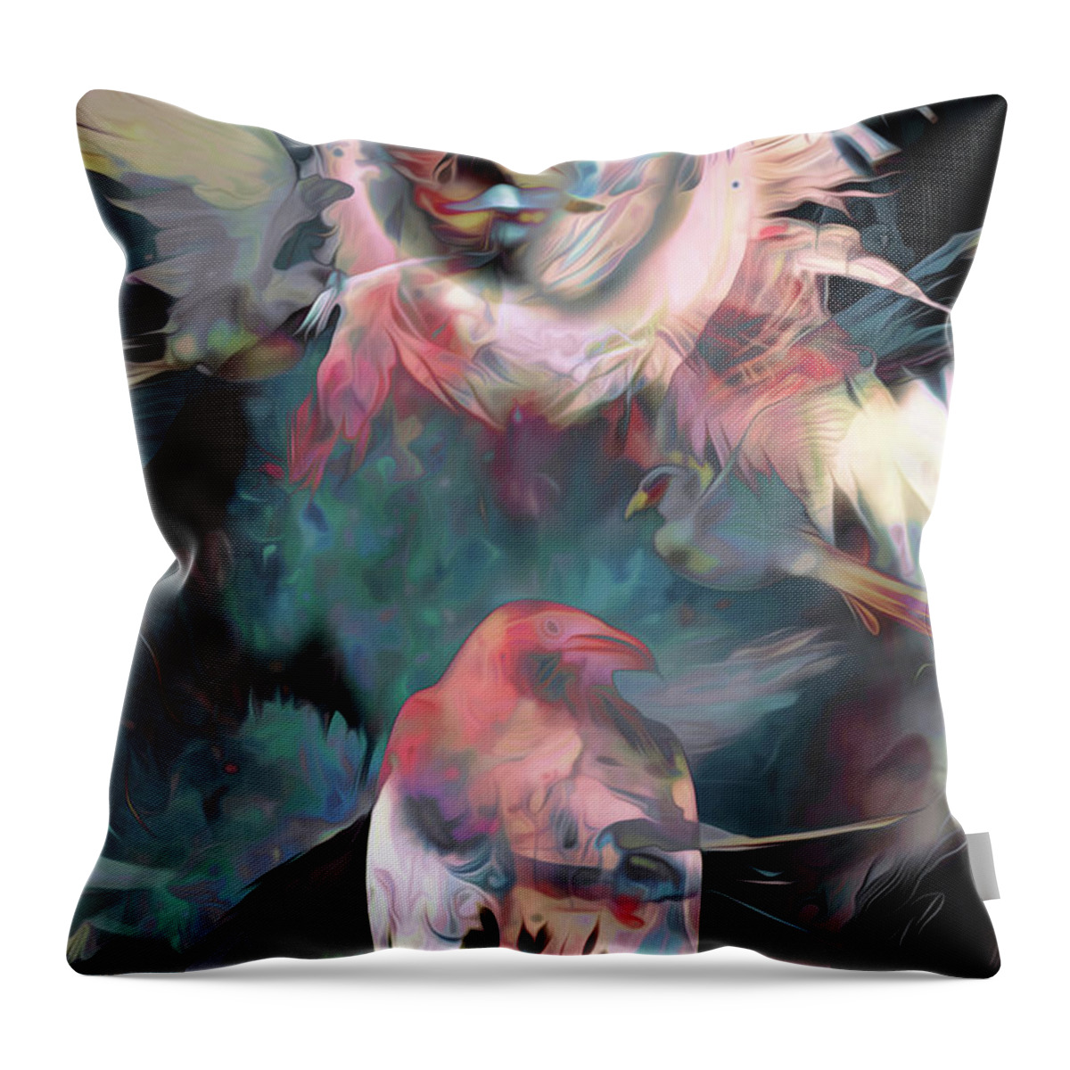 Visionary Throw Pillow featuring the digital art In the Sublime by Jeff Malderez
