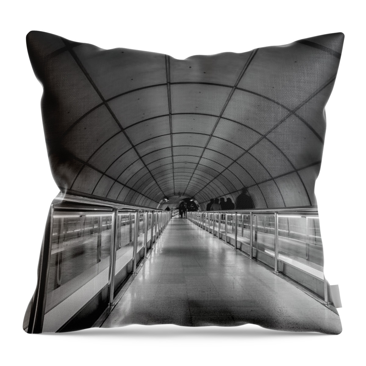 Bilbao Throw Pillow featuring the photograph In Time by Josu Ozkaritz