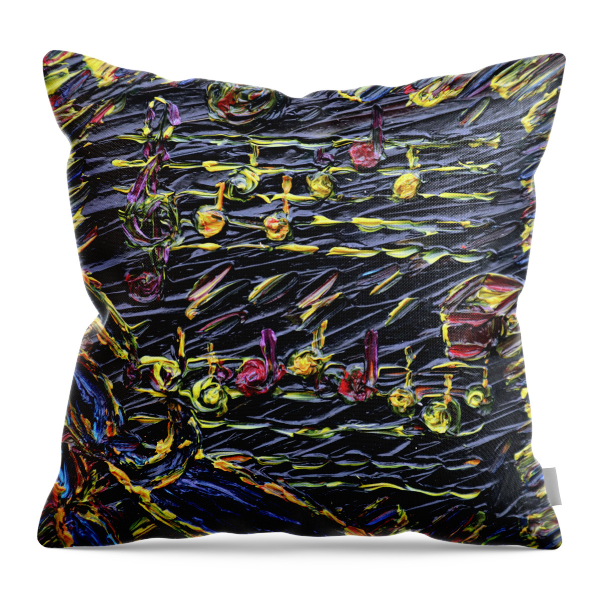 Fayer Throw Pillow featuring the painting In vasser und fayer by Vadim Levin